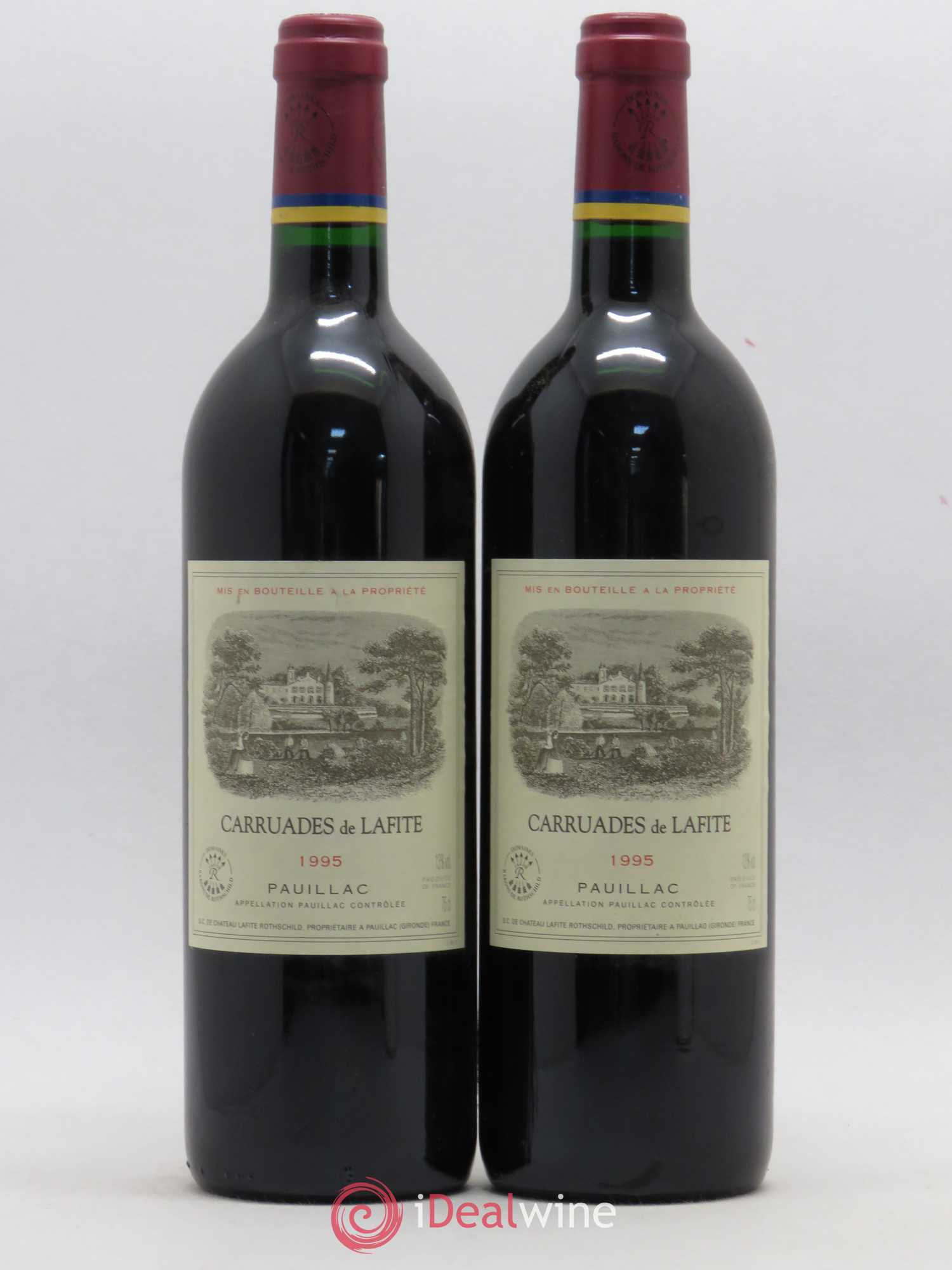 Carruades de Lafite Rothschild Second Vin 1995 - Lot de 2 bouteilles - 0