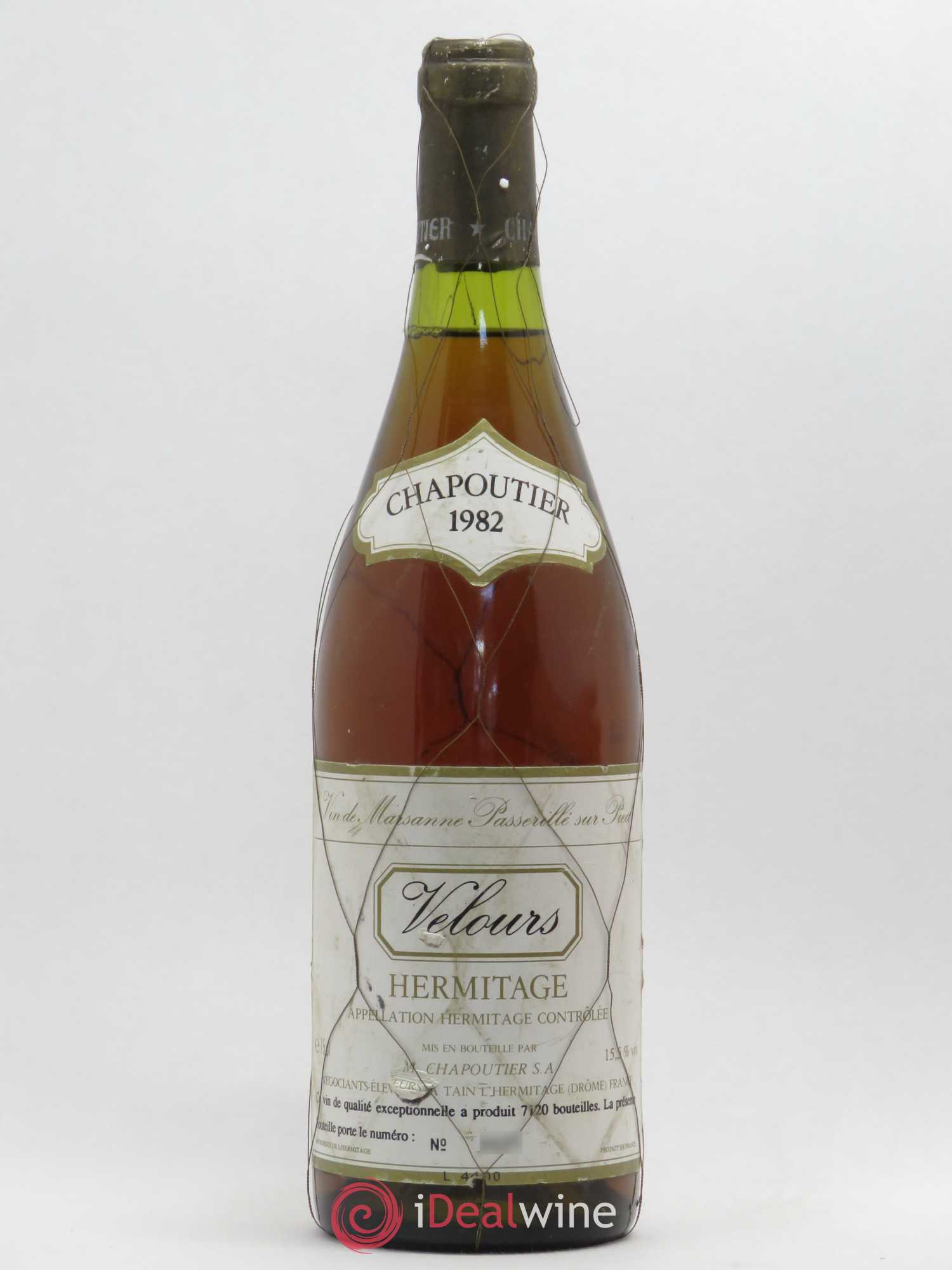 Hermitage Vin de Paille Chapoutier Cuvée Velours 1982 - Lotto di 1 bottiglia - 0