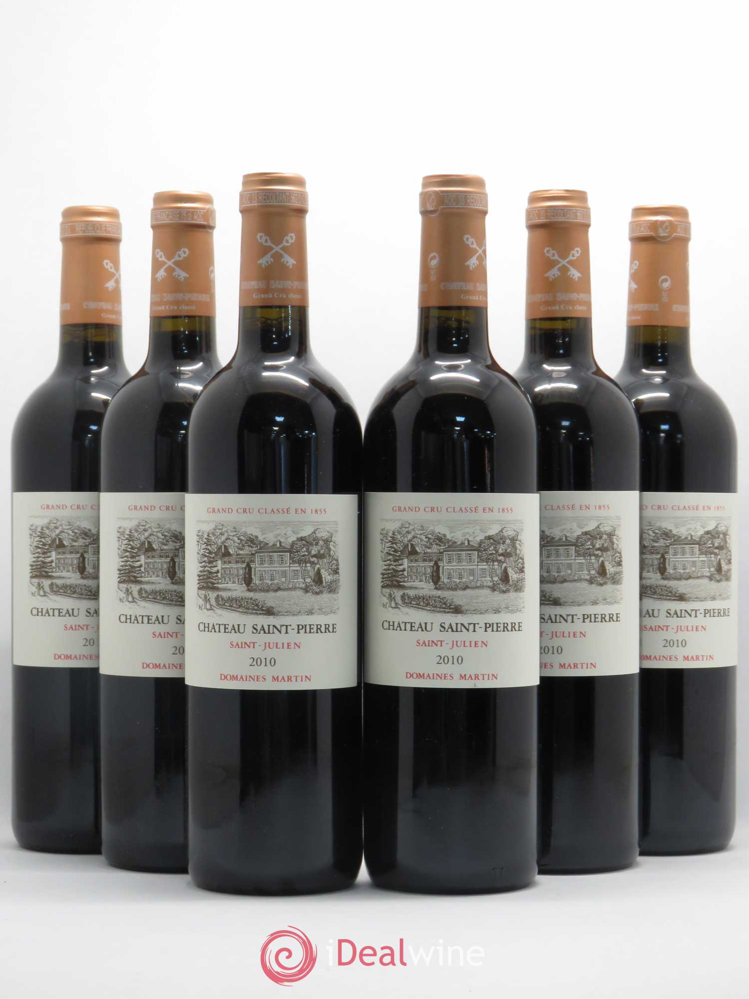 Château Saint-Pierre 4ème Grand Cru Classé 2010 - Lot de 6 bouteilles - 0