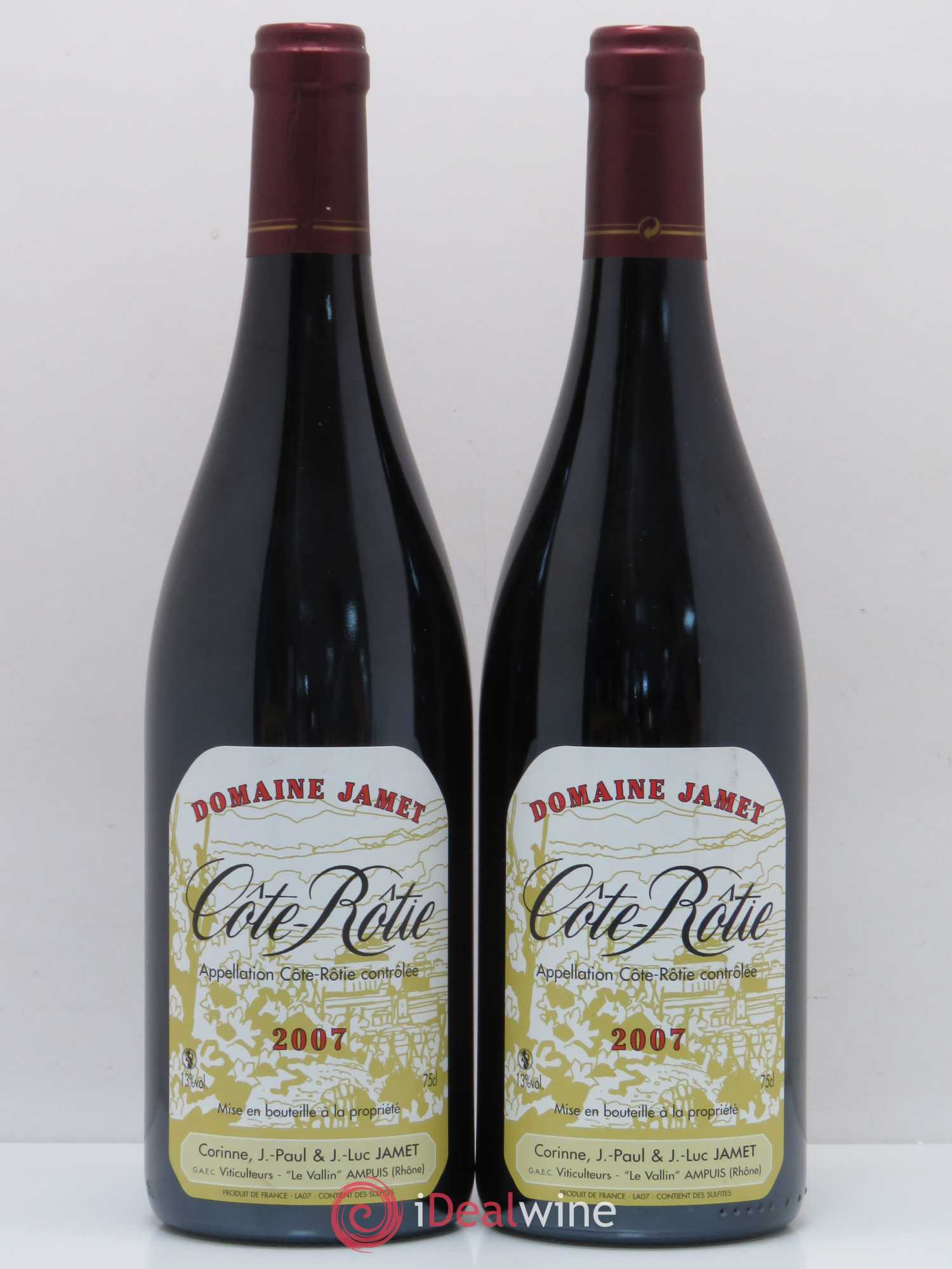 Côte-Rôtie Jamet (Domaine) 2007 - Lot de 2 bouteilles - 0