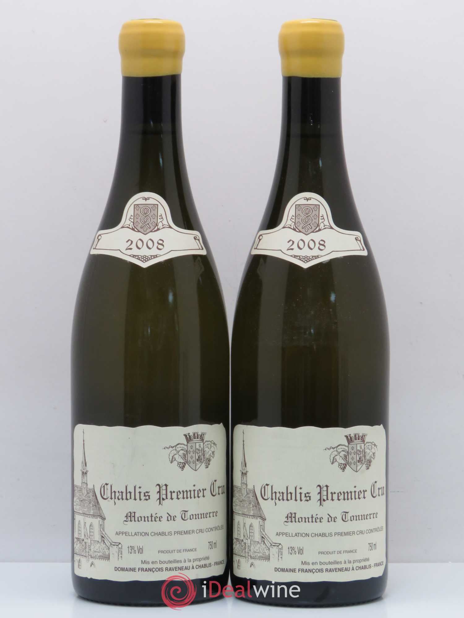Chablis 1er Cru Montée de Tonnerre Raveneau (Domaine) 2008 - Lot de 2 bouteilles - 0