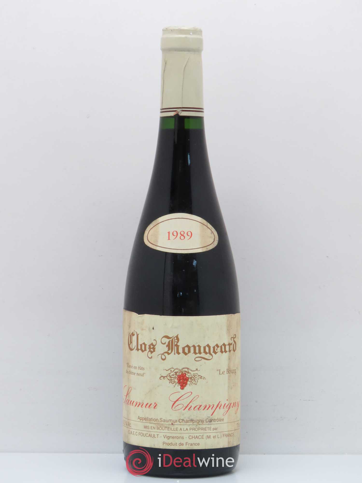 Saumur-Champigny Le Bourg Clos Rougeard 1989 - Lot de 1 bouteille - 0