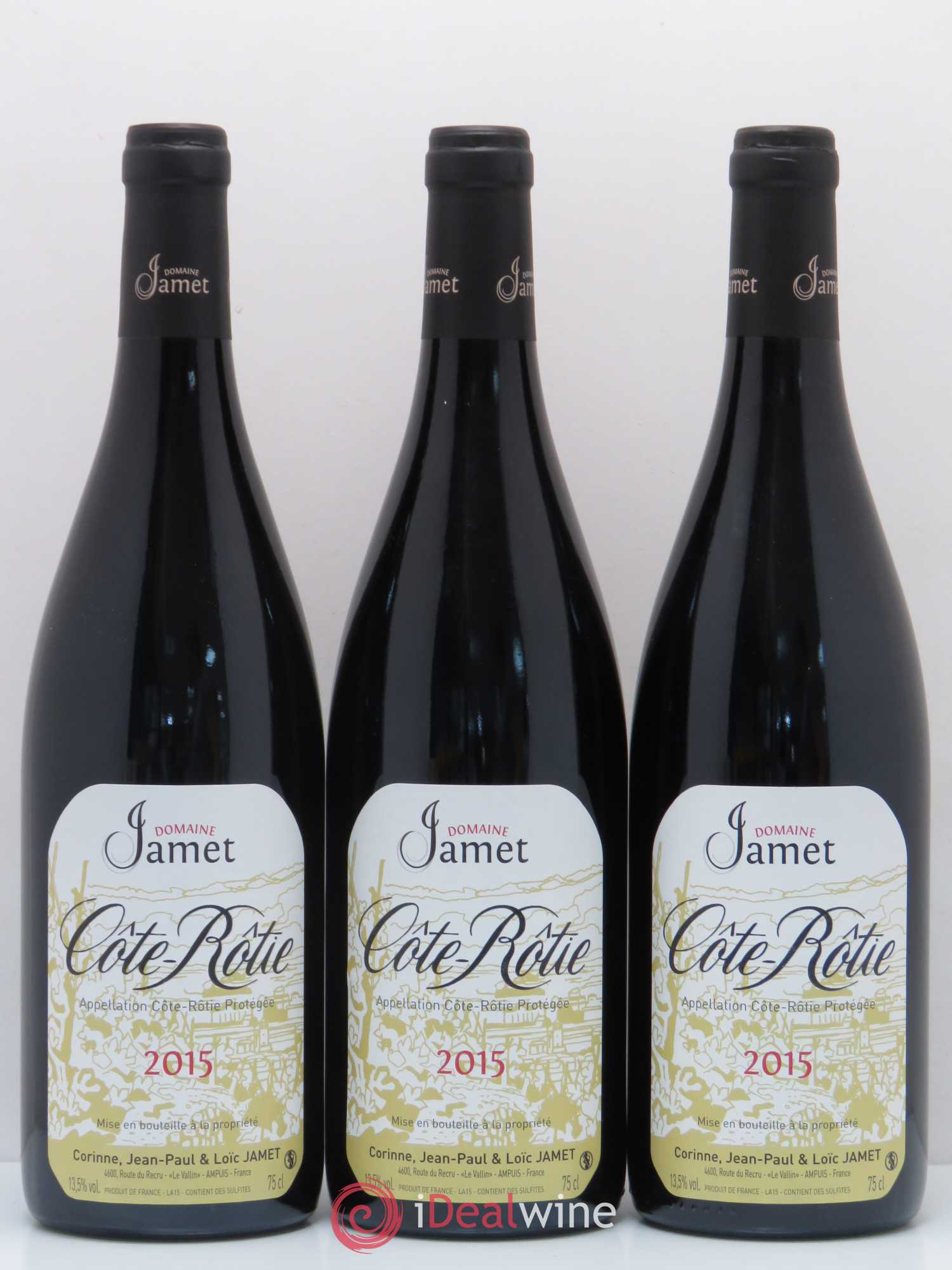 Côte-Rôtie Jamet (Domaine) 2015 - Lot de 3 bouteilles - 0