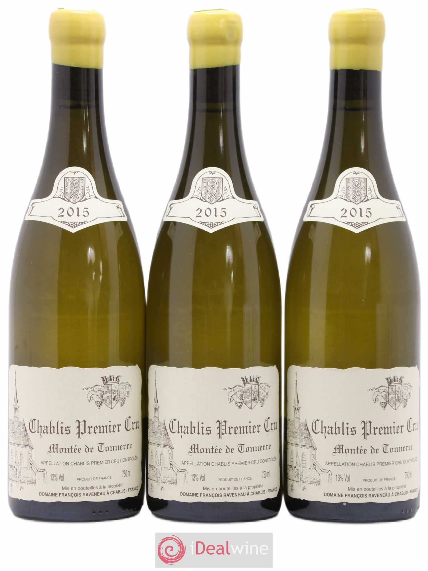 Chablis 1er Cru Montée de Tonnerre Raveneau (Domaine) 2015 - Lot de 3 bouteilles - 0