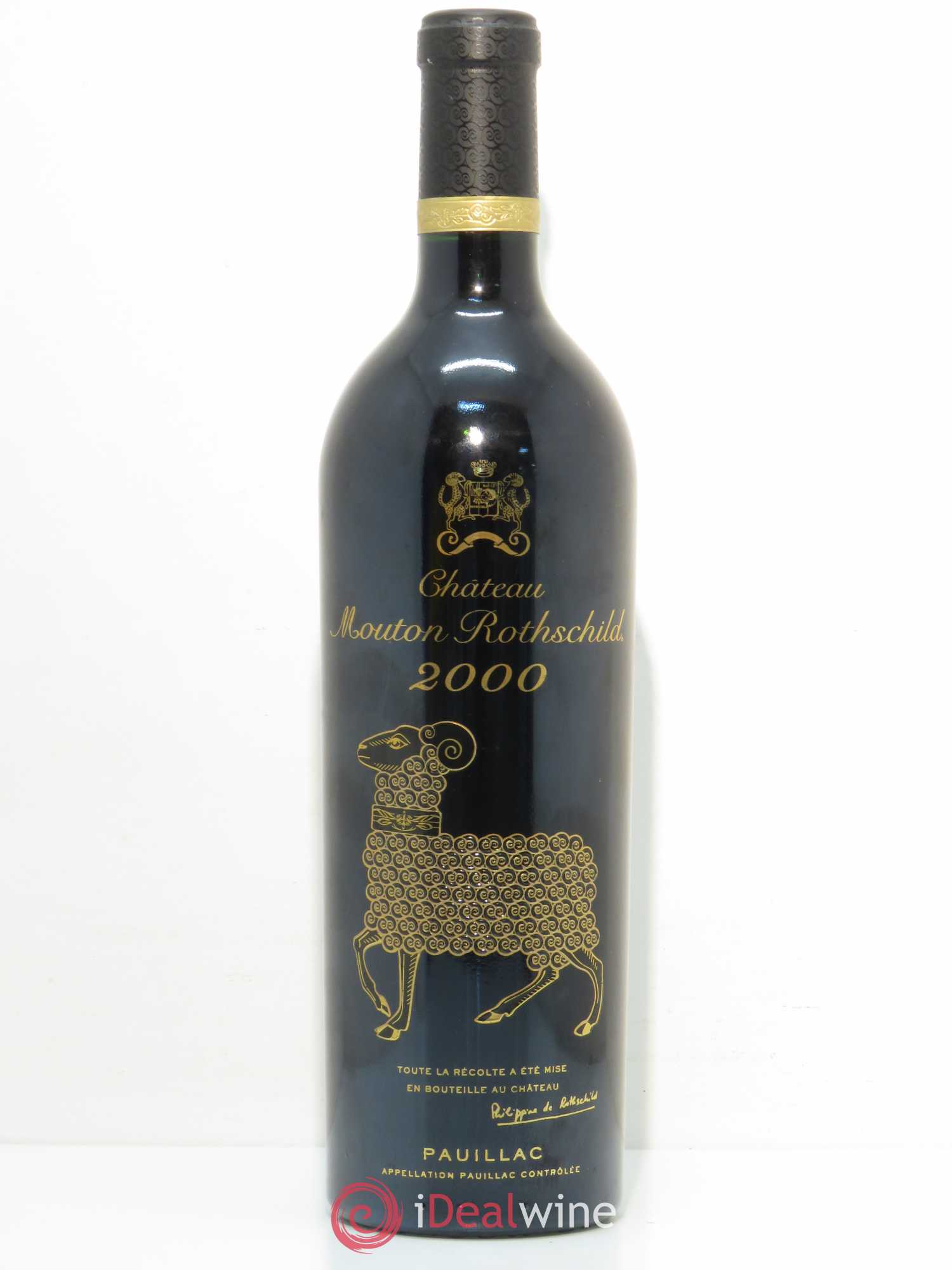 Château Mouton Rothschild 1er Grand Cru Classé 2000 - Lot de 1 bouteille - 0