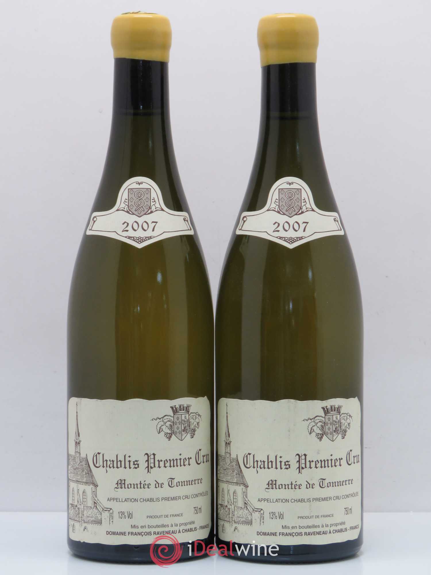 Chablis 1er Cru Montée de Tonnerre Raveneau (Domaine) 2007 - Lot de 2 bouteilles - 0