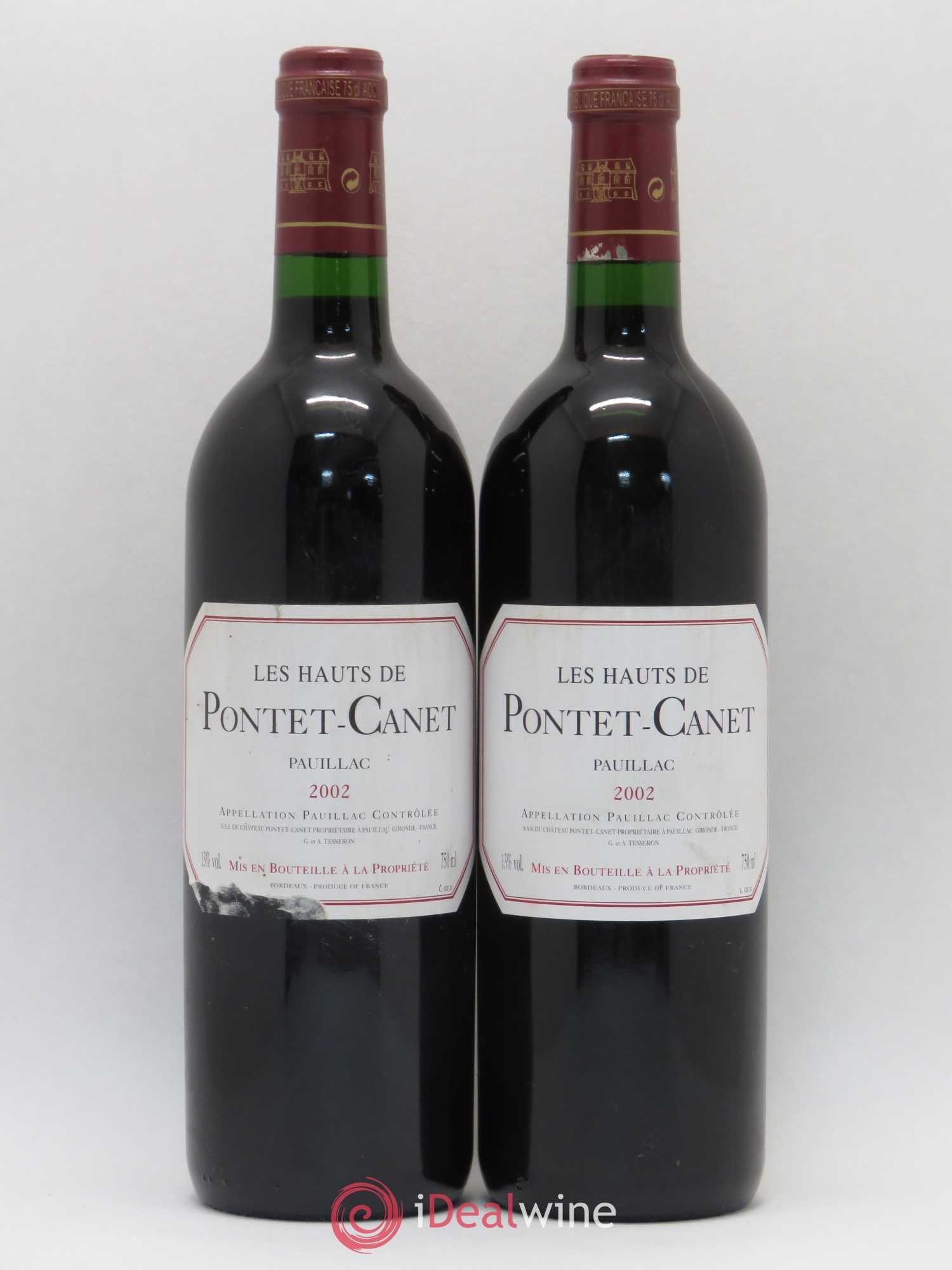 Les Hauts de Pontet-Canet Second Vin 2002 - Lot de 2 bouteilles - 0