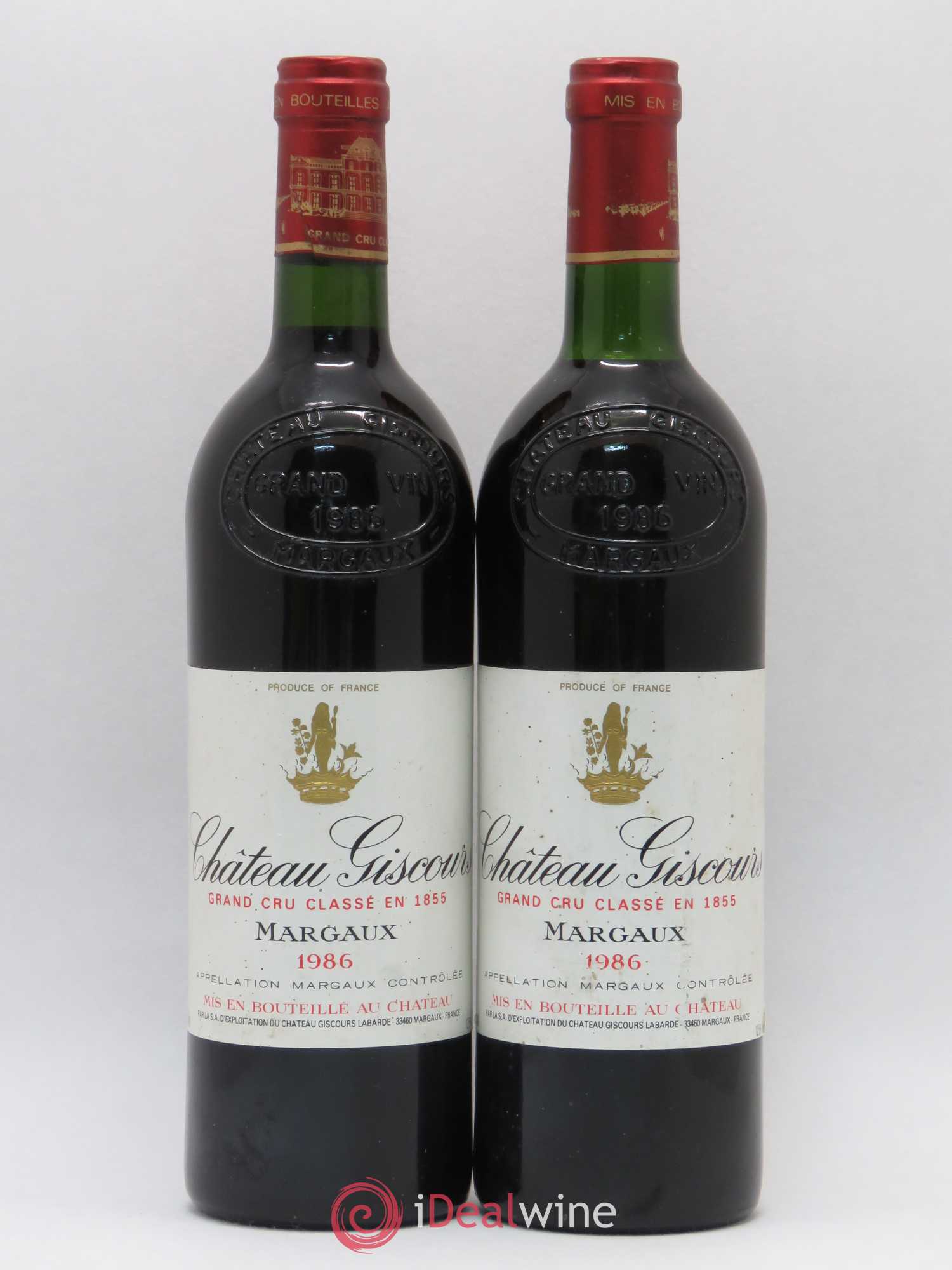 Château Giscours 3ème Grand Cru Classé 1986 - Lot de 2 bouteilles - 0