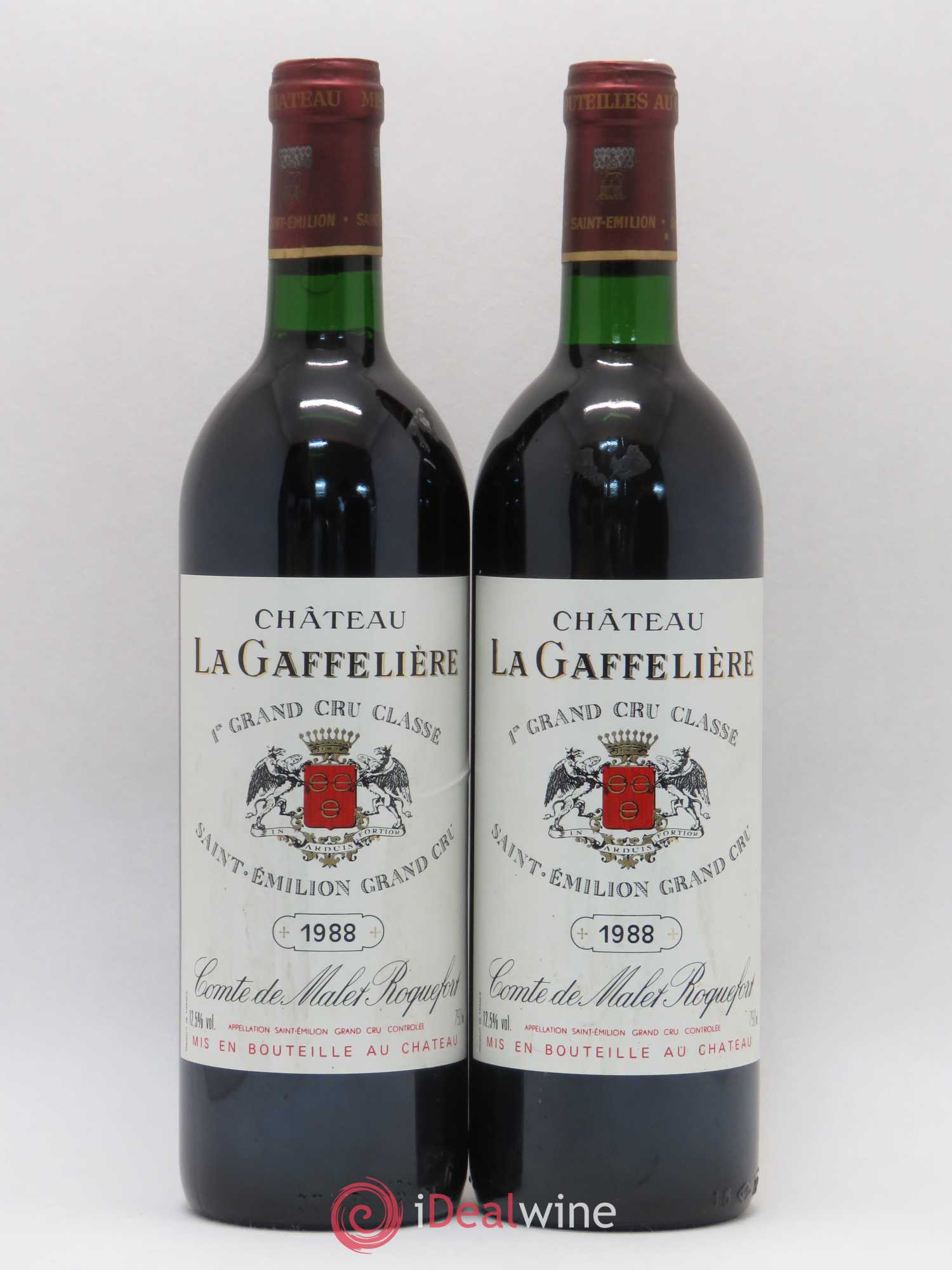 Château la Gaffelière 1er Grand Cru Classé B 1988 - Lot de 2 bouteilles - 0