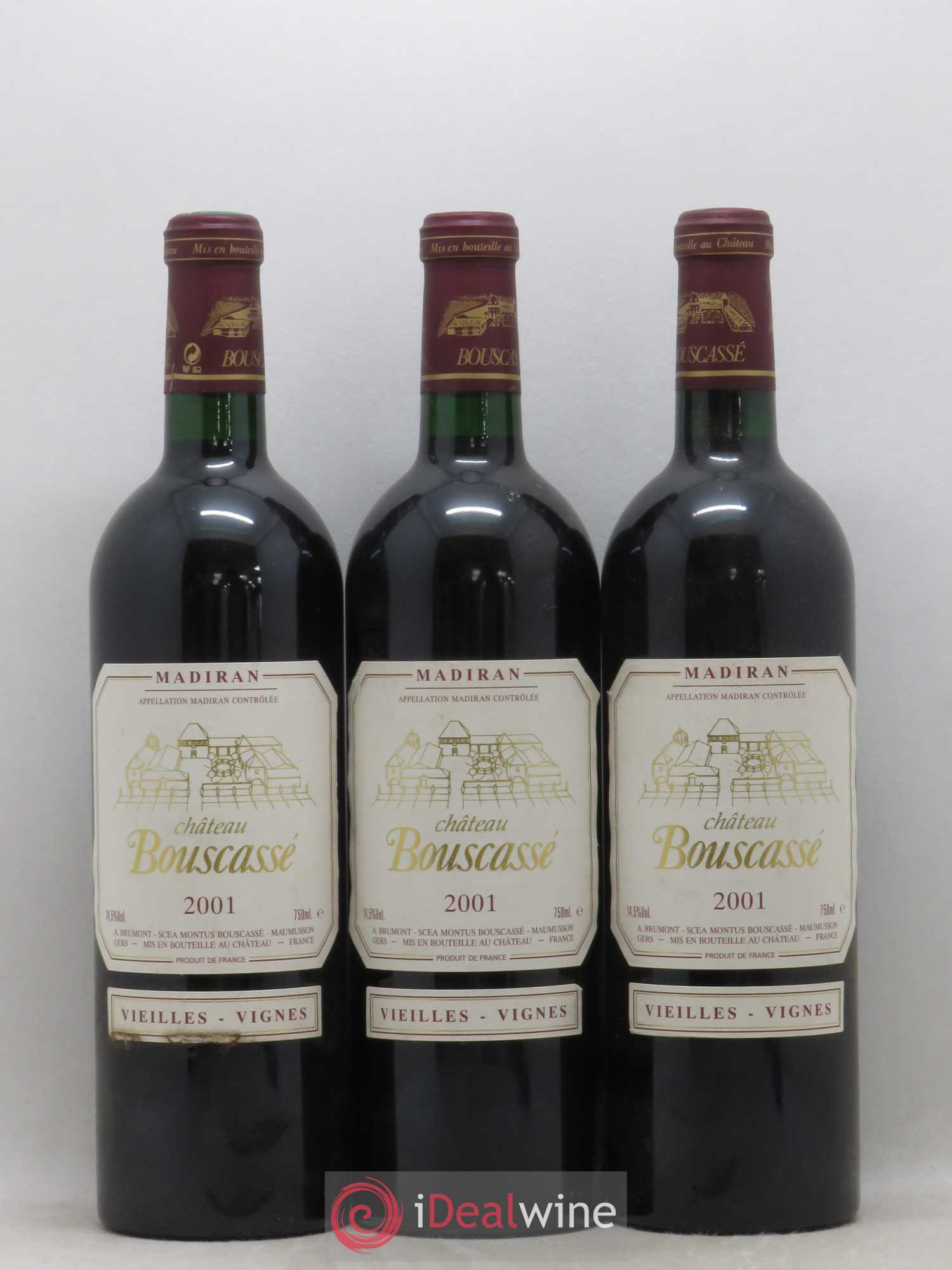 Madiran Vieilles Vignes Château Bouscassé - Alain Brumont 2001 - Lot de 12 bouteilles - 2