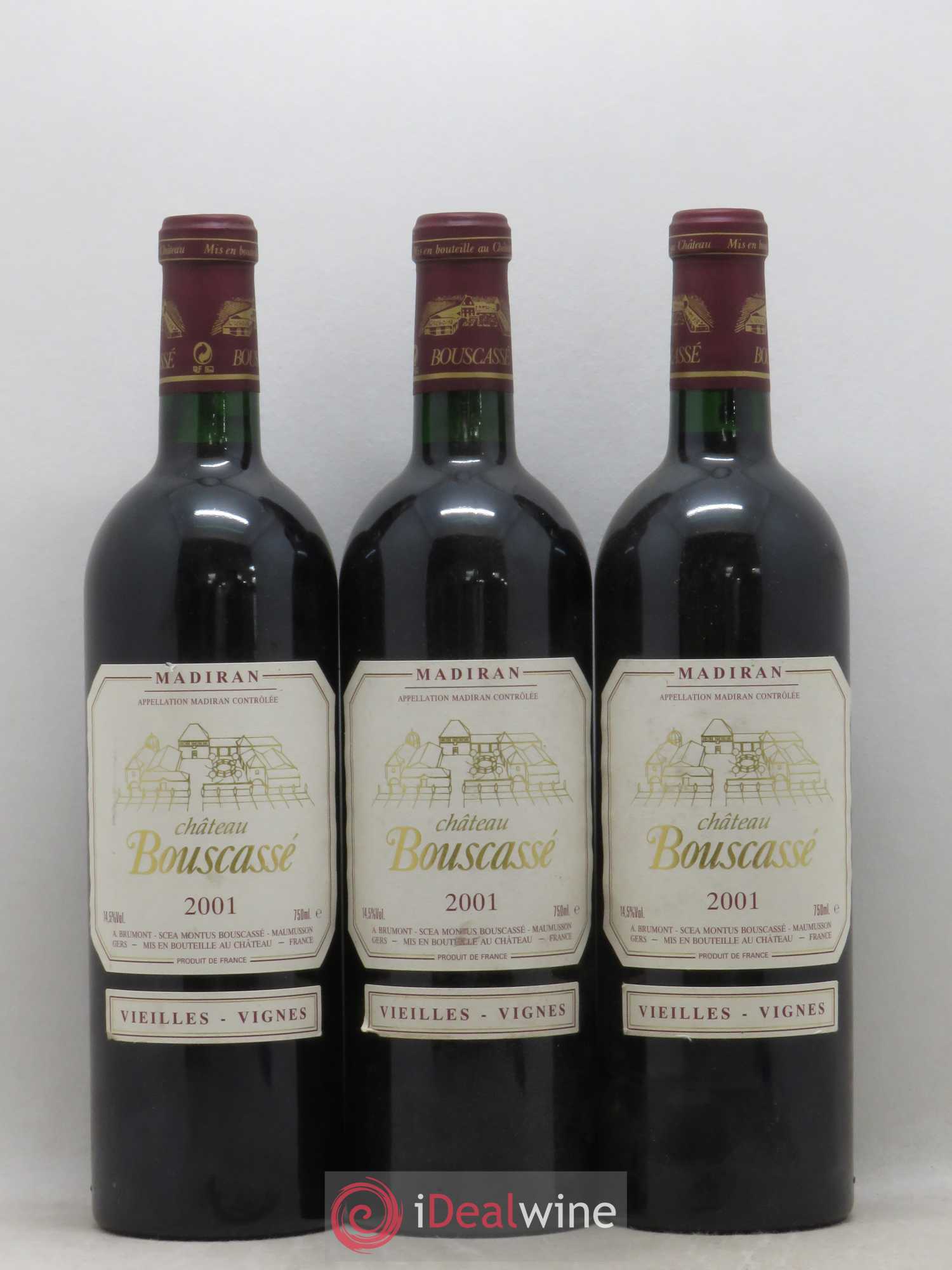 Madiran Vieilles Vignes Château Bouscassé - Alain Brumont 2001 - Lot de 12 bouteilles - 4