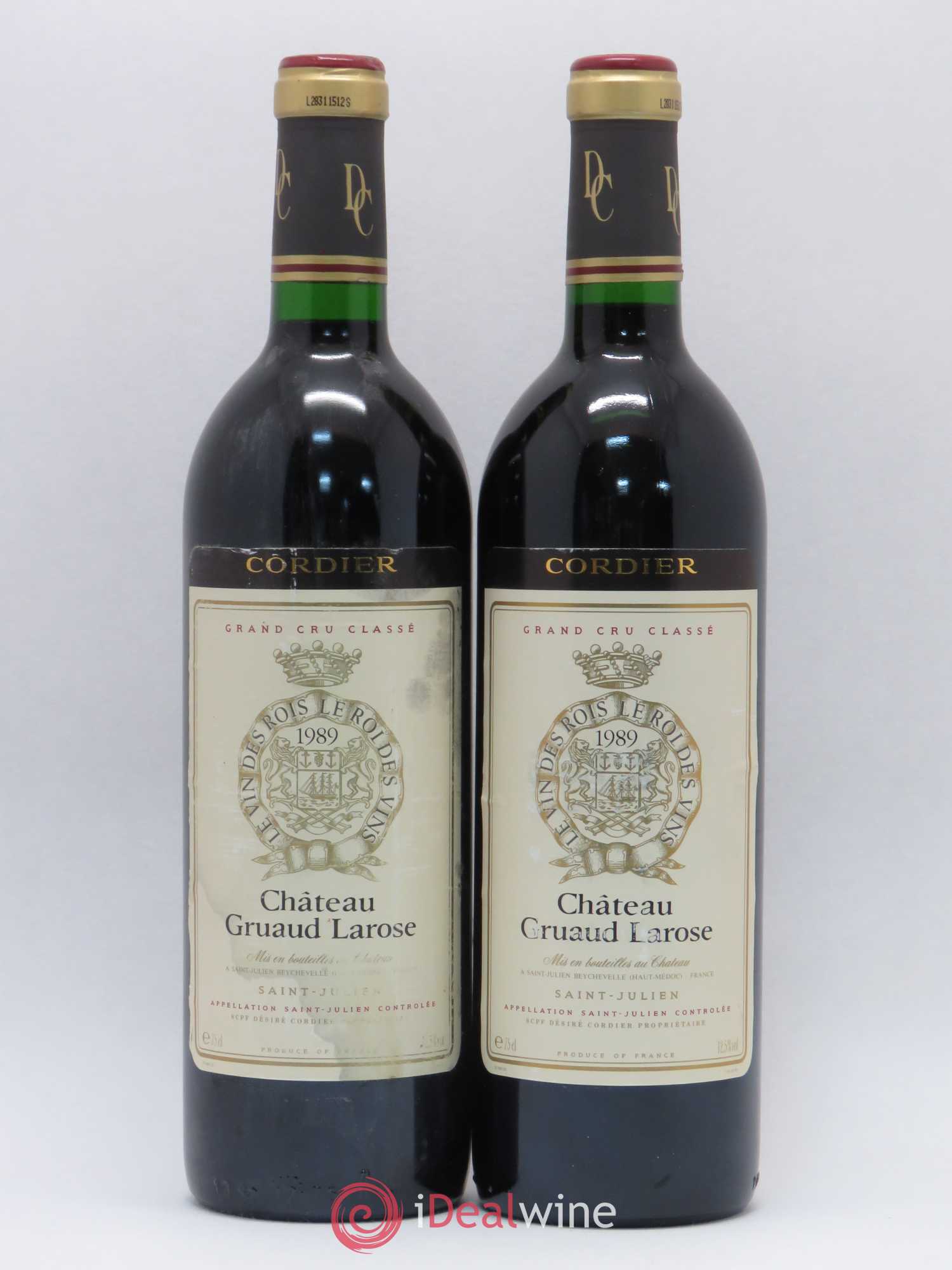 Château Gruaud Larose 2ème Grand Cru Classé 1989 - Lot de 2 bouteilles - 0