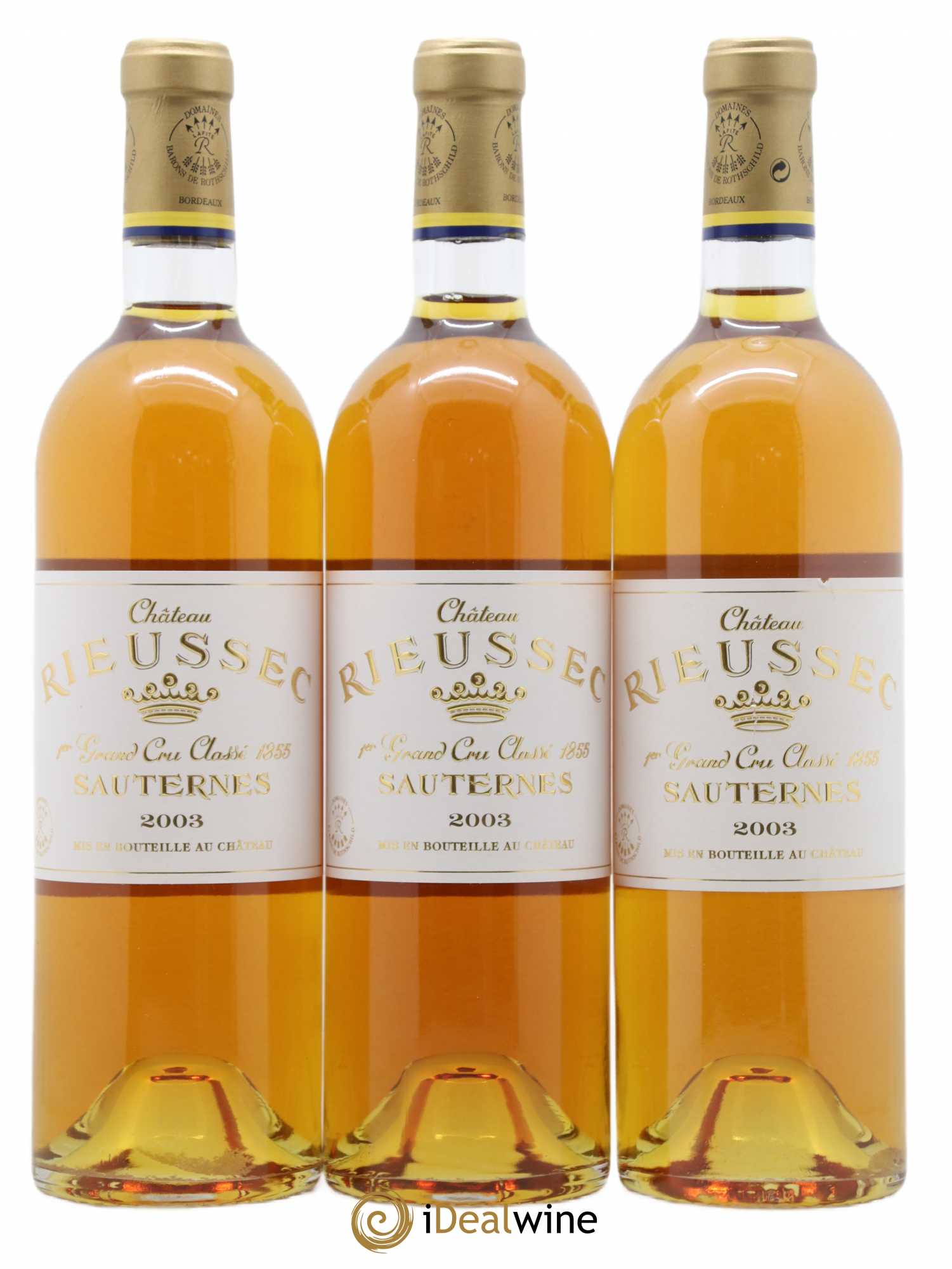 Château Rieussec 1er Grand Cru Classé 2003 - Lotto di 3 bottiglie - 0