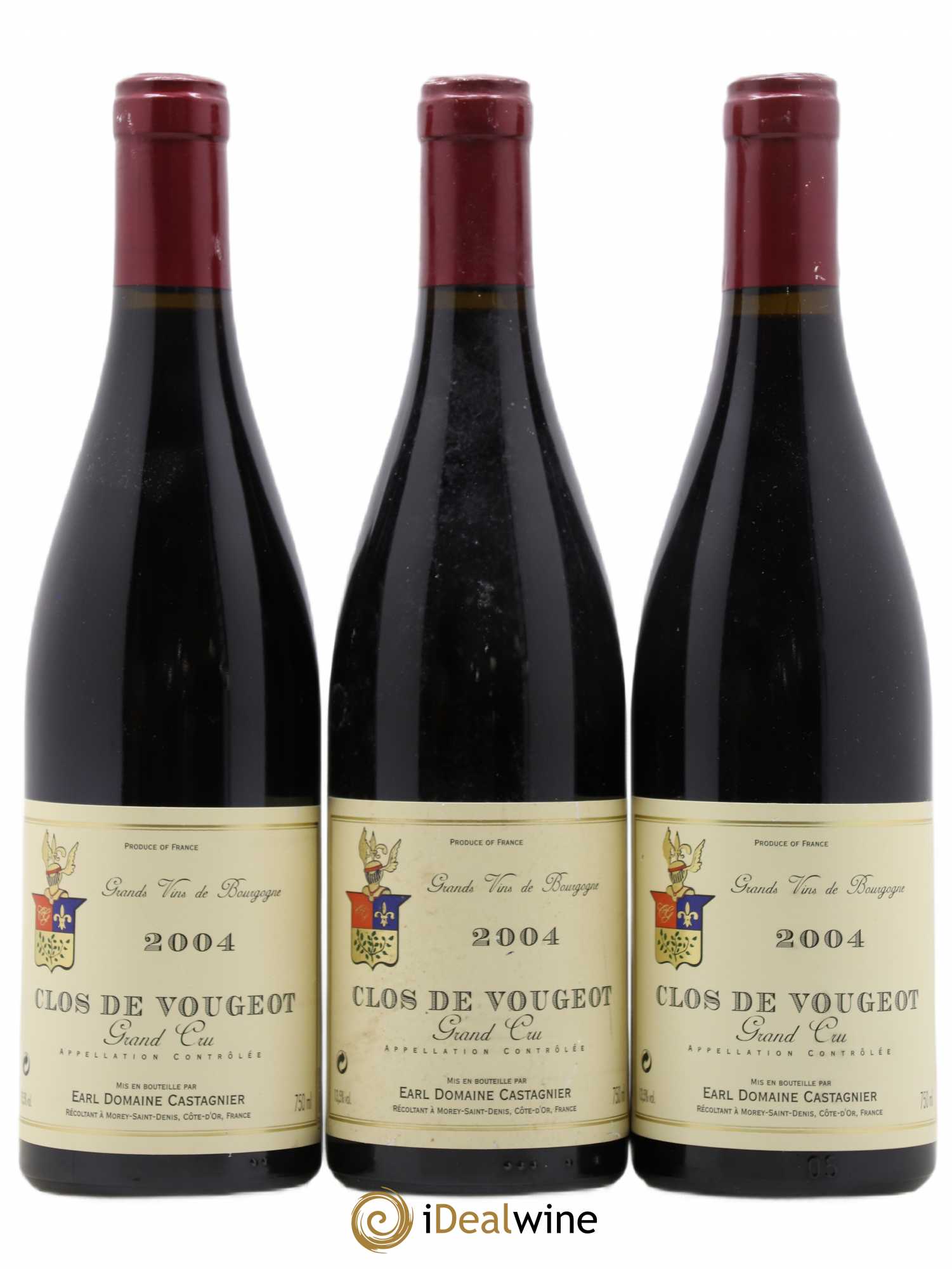 Clos de Vougeot Grand Cru Castagnier (Domaine) 2004 - Lot de 3 bouteilles - 0