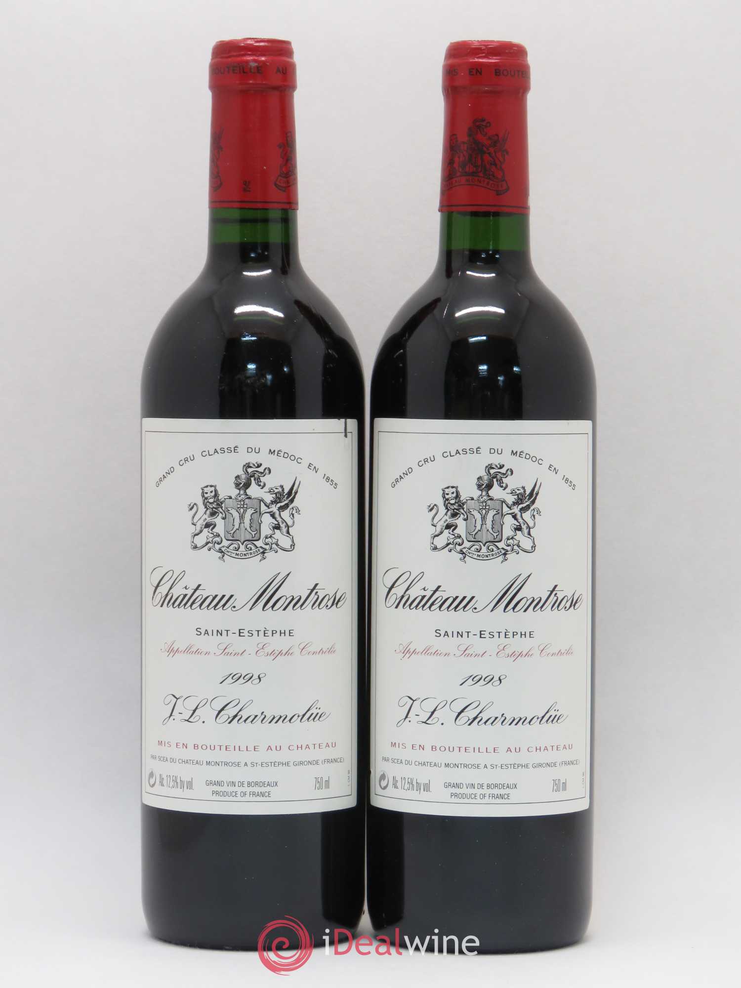 Château Montrose 2ème Grand Cru Classé 1998 - Lot de 2 bouteilles - 0