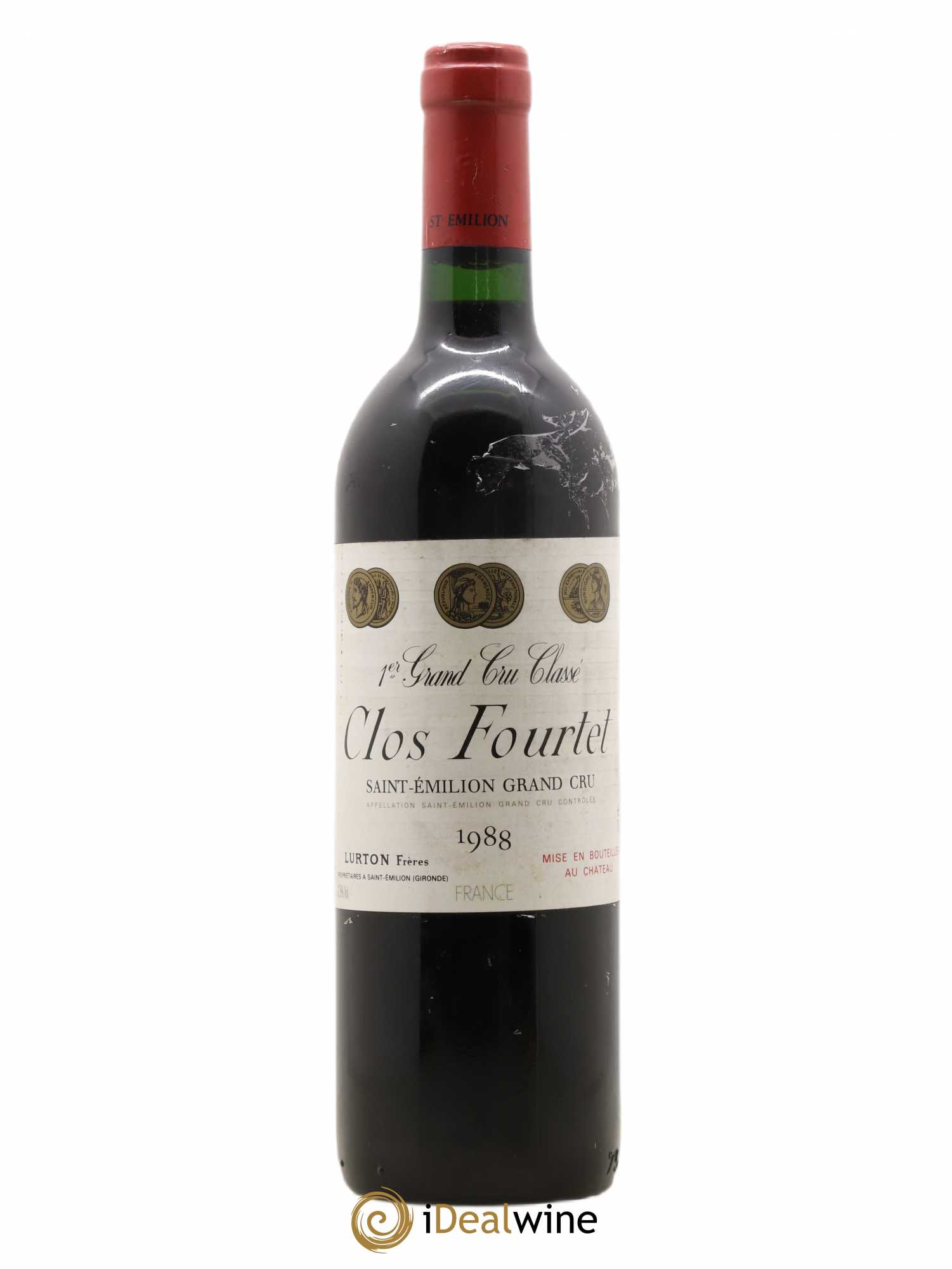 Clos Fourtet 1er Grand Cru Classé B 1988 - Lot de 1 bouteille - 0