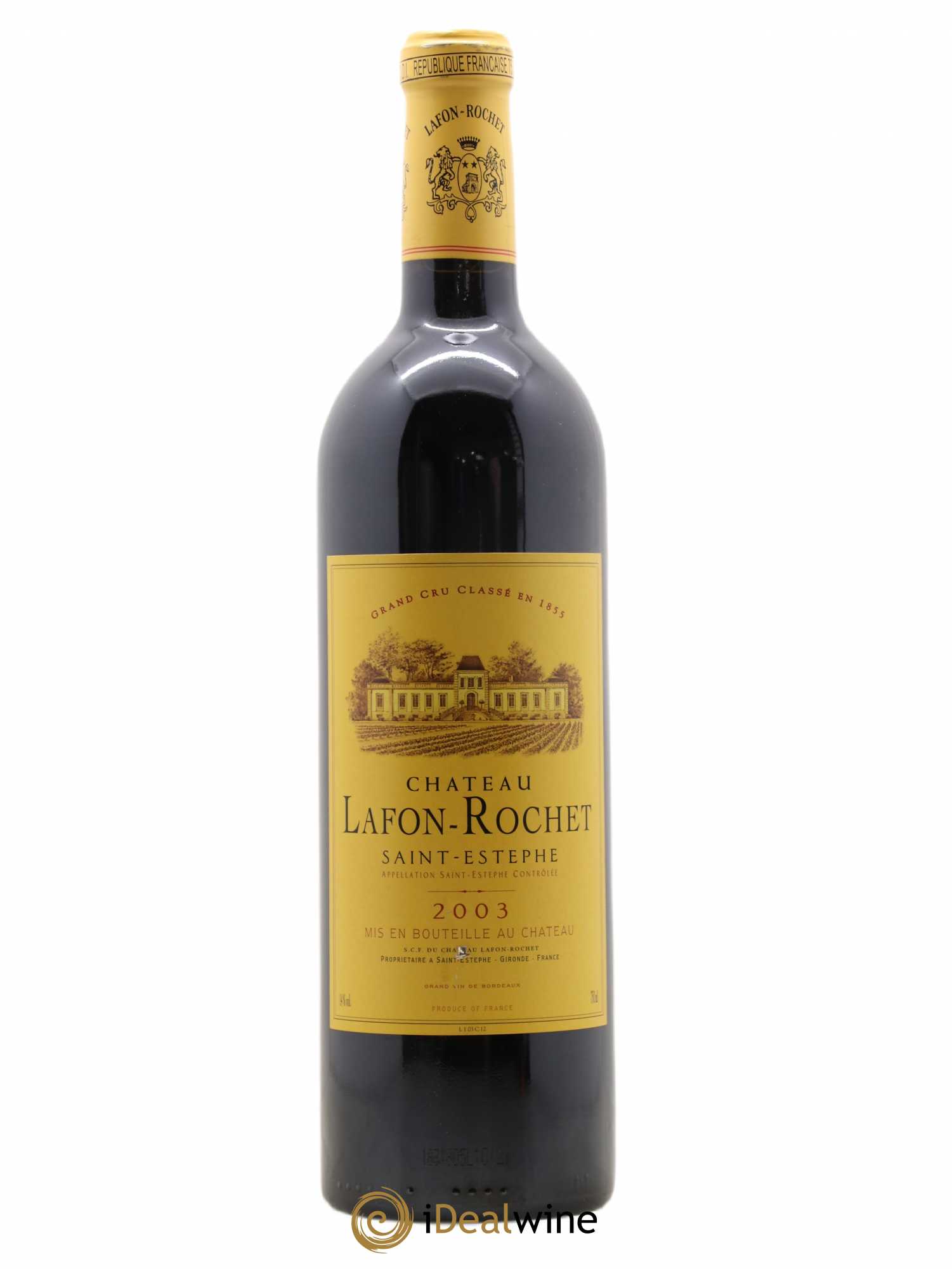 Château Lafon Rochet 4ème Grand Cru Classé 2003 - Lot de 1 bouteille - 0