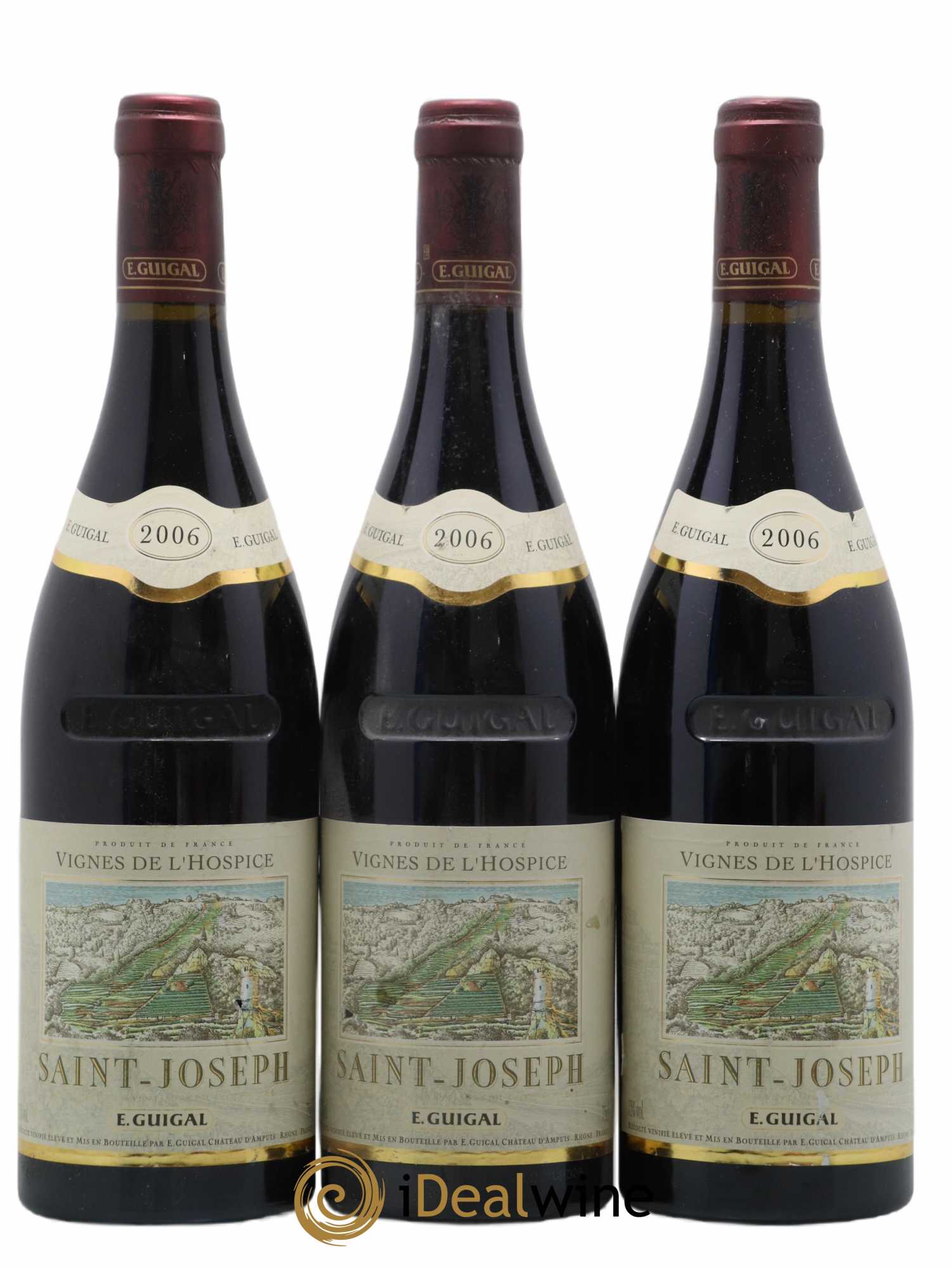 Saint-Joseph Vignes de l'Hospice Guigal 2006 - Lot de 3 bouteilles - 0