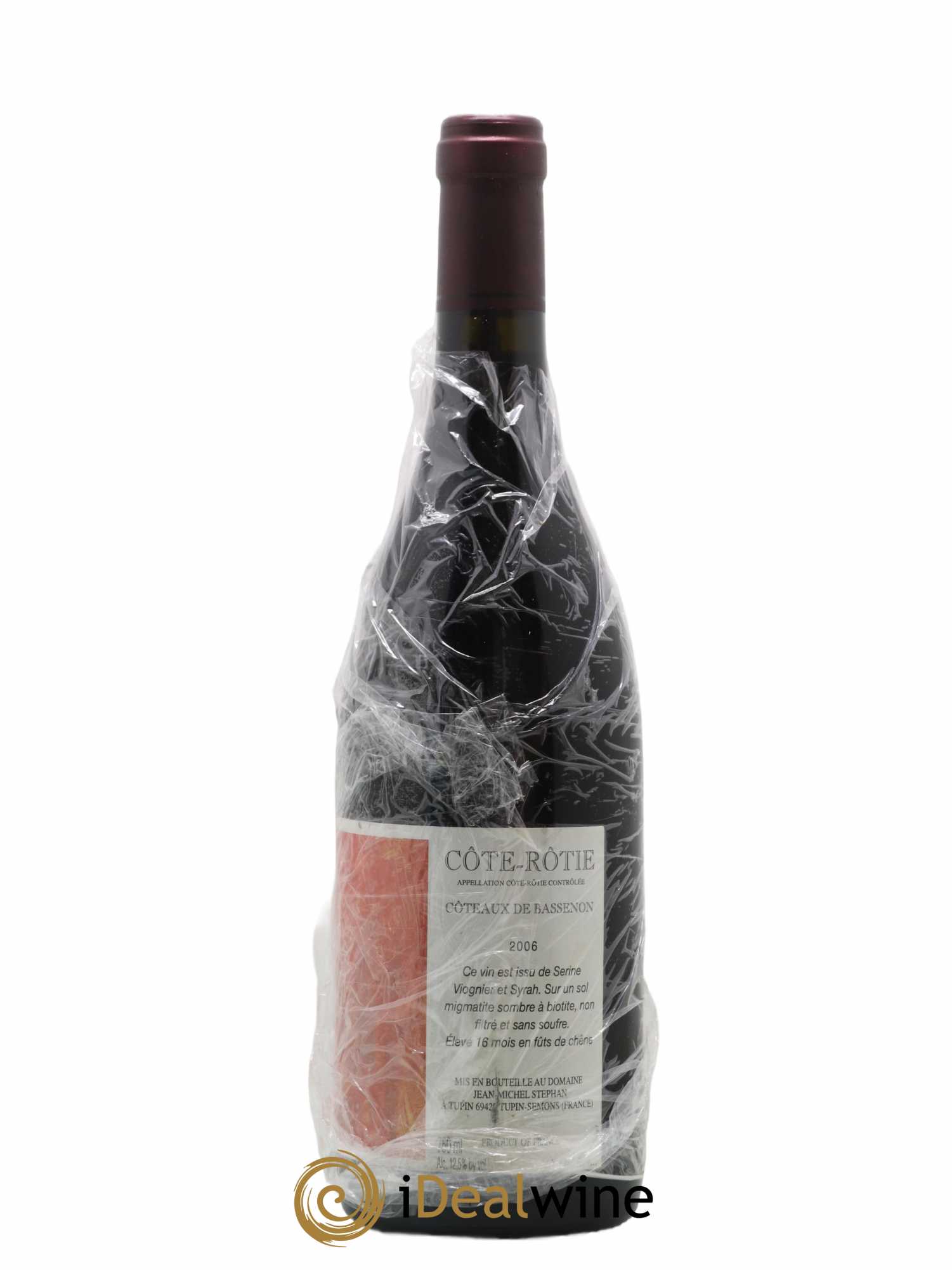 Côte-Rôtie Coteaux de Bassenon Jean-Michel Stephan 2006 - Lot de 1 bouteille - 1