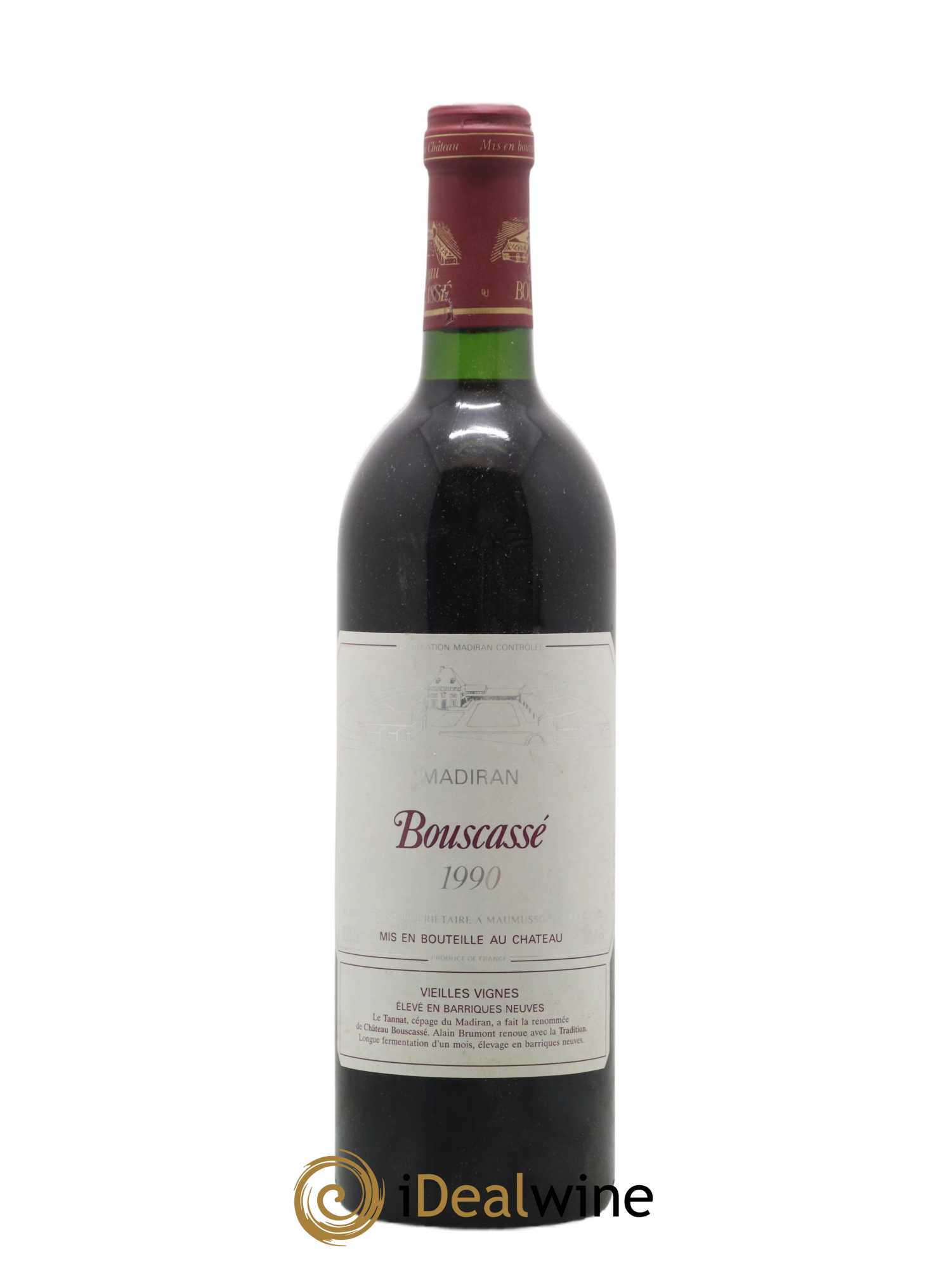 Madiran Vieilles Vignes Château Bouscassé - Alain Brumont 1990 - Lot de 1 bouteille - 0