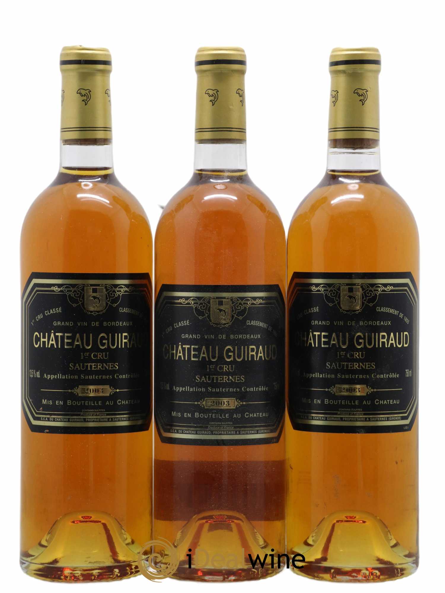 Château Guiraud 1er Grand Cru Classé 2003 - Lotto di 3 bottiglie - 0