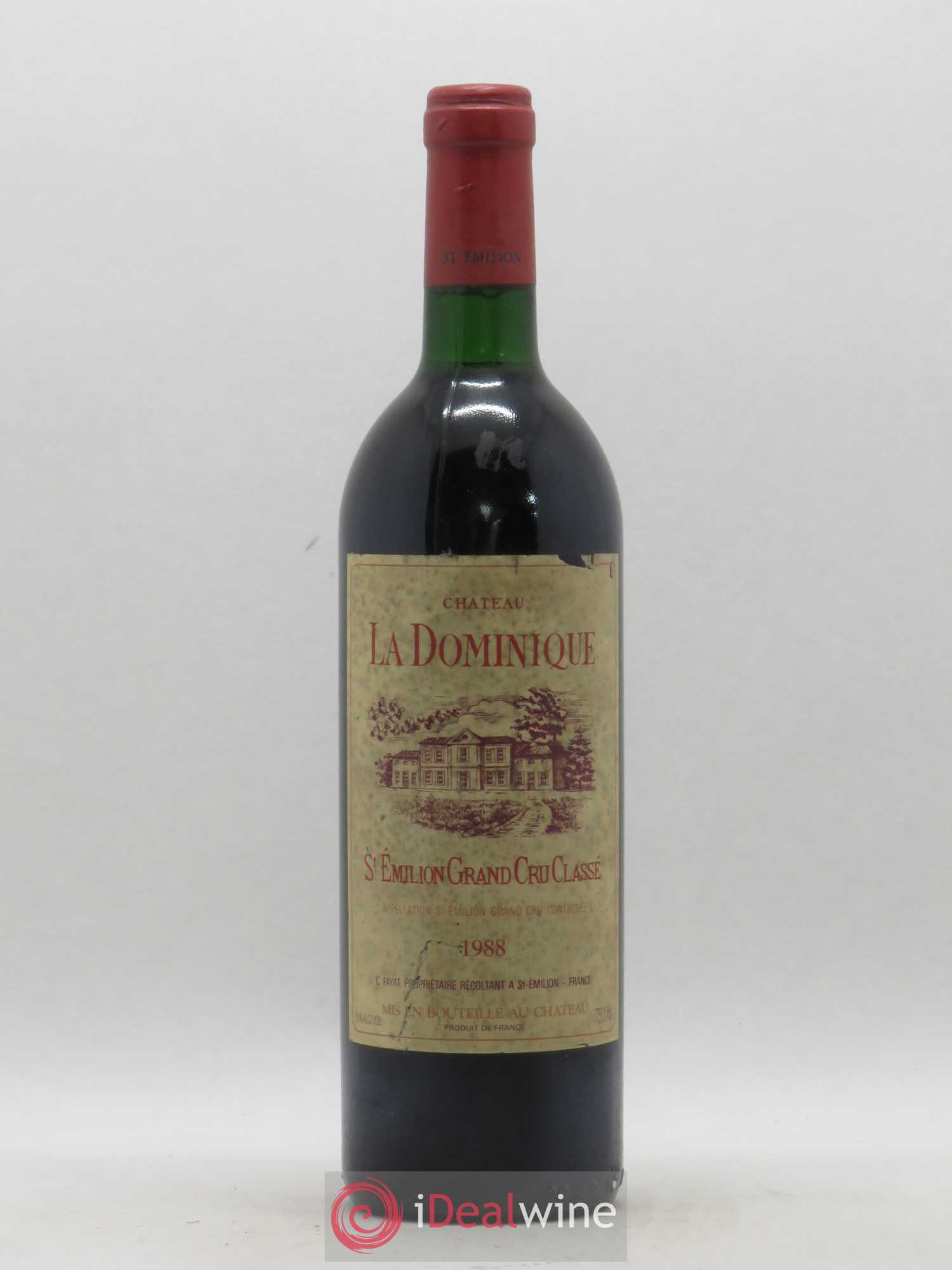 Château la Dominique Grand Cru Classé 1988 - Lot de 1 bouteille - 0