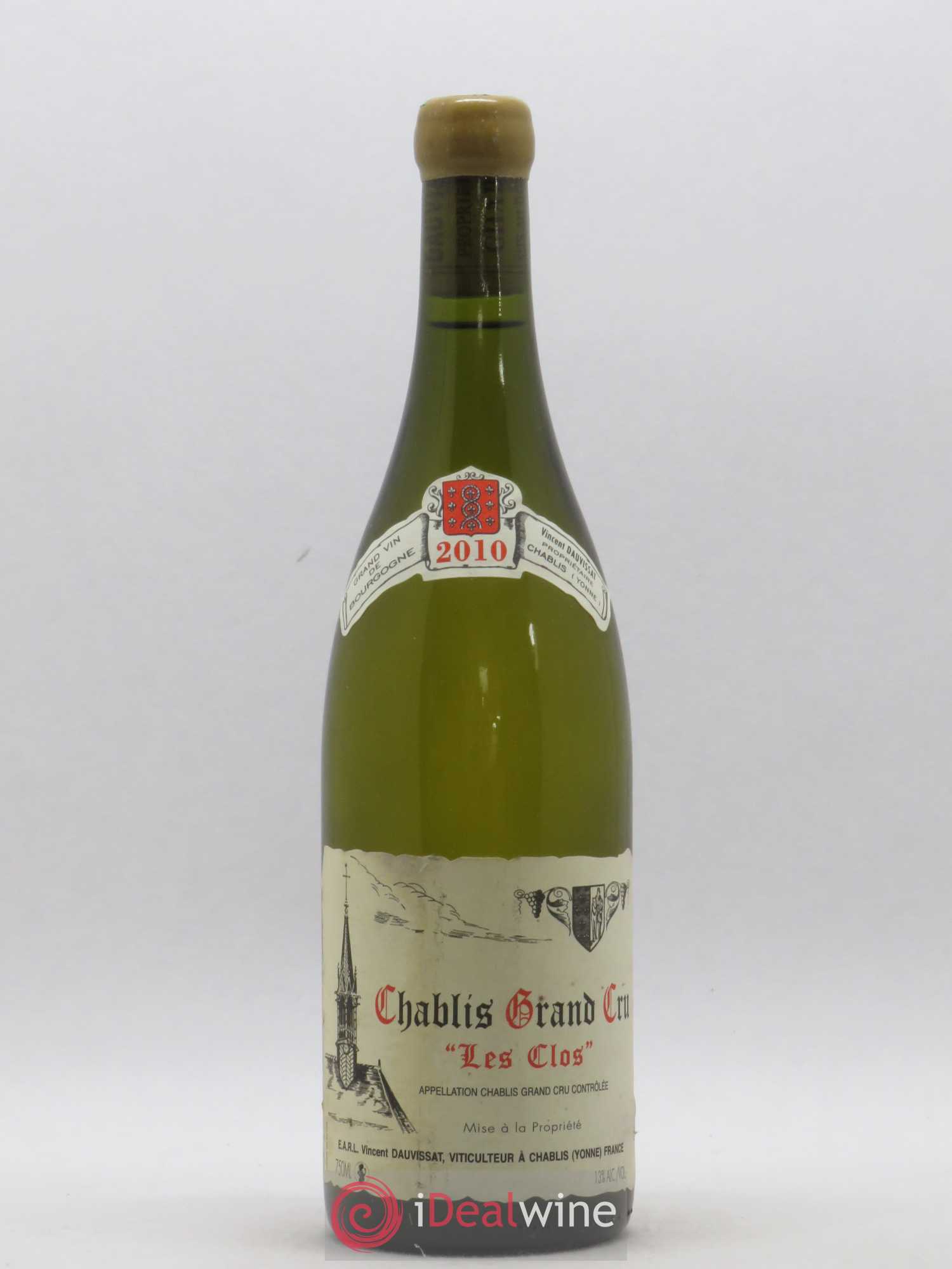 Chablis Grand Cru Les Clos Vincent Dauvissat (Domaine) 2010 - Lot de 1 bouteille - 0