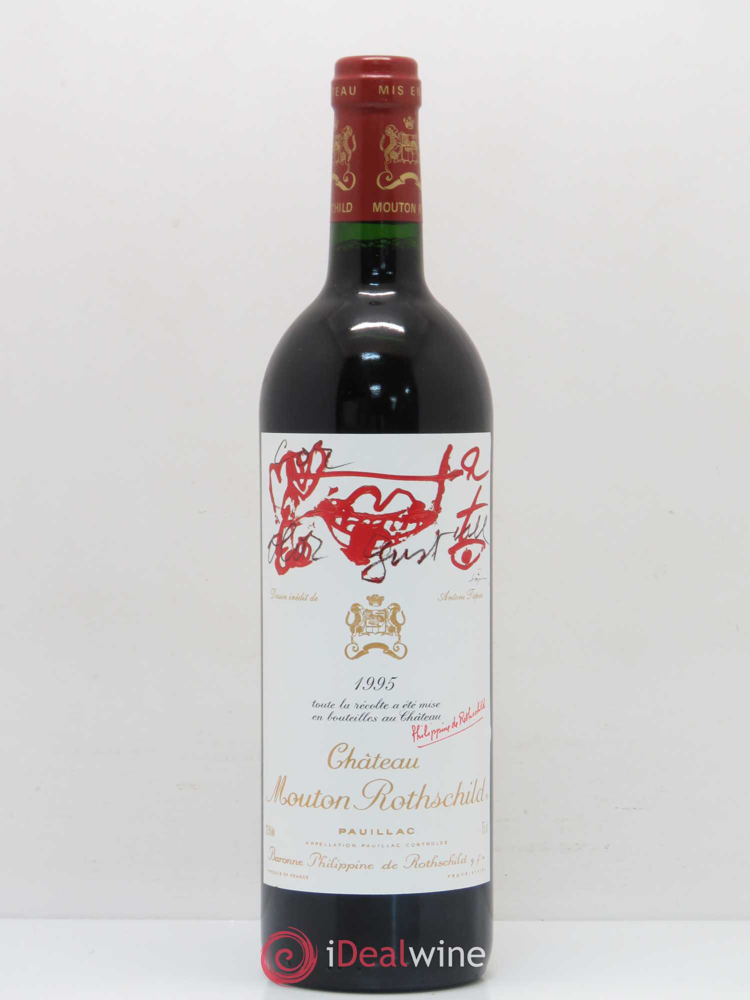 Château Mouton Rothschild 1er Grand Cru Classé 1995 - Lot de 1 bouteille - 0
