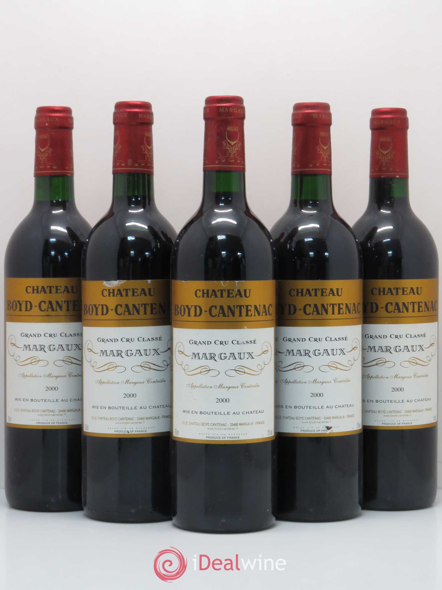 Château Boyd Cantenac 3ème Grand Cru Classé 2000 - Lot de 5 bouteilles - 0