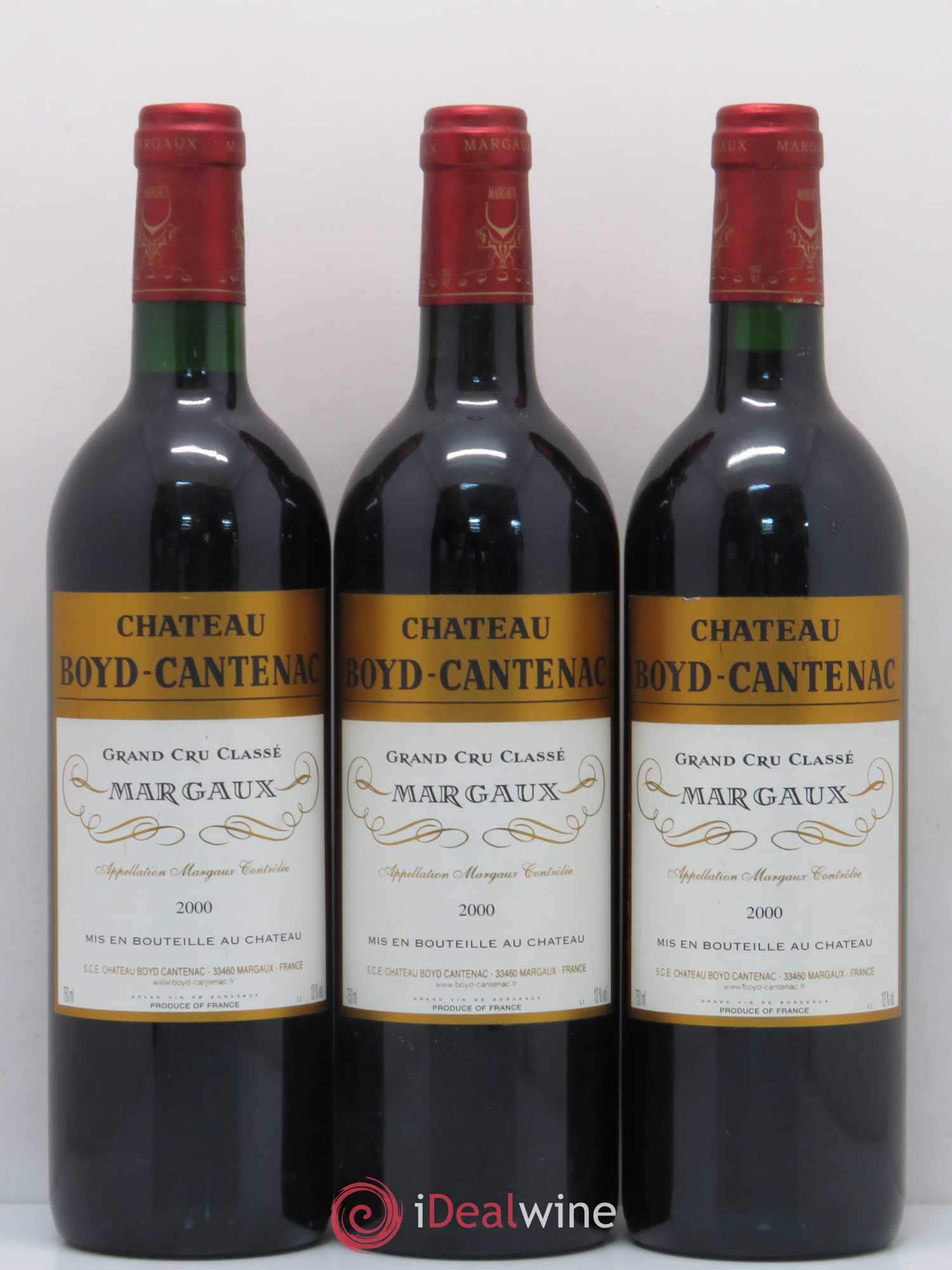 Château Boyd Cantenac 3ème Grand Cru Classé 2000 - Lot de 3 bouteilles - 0