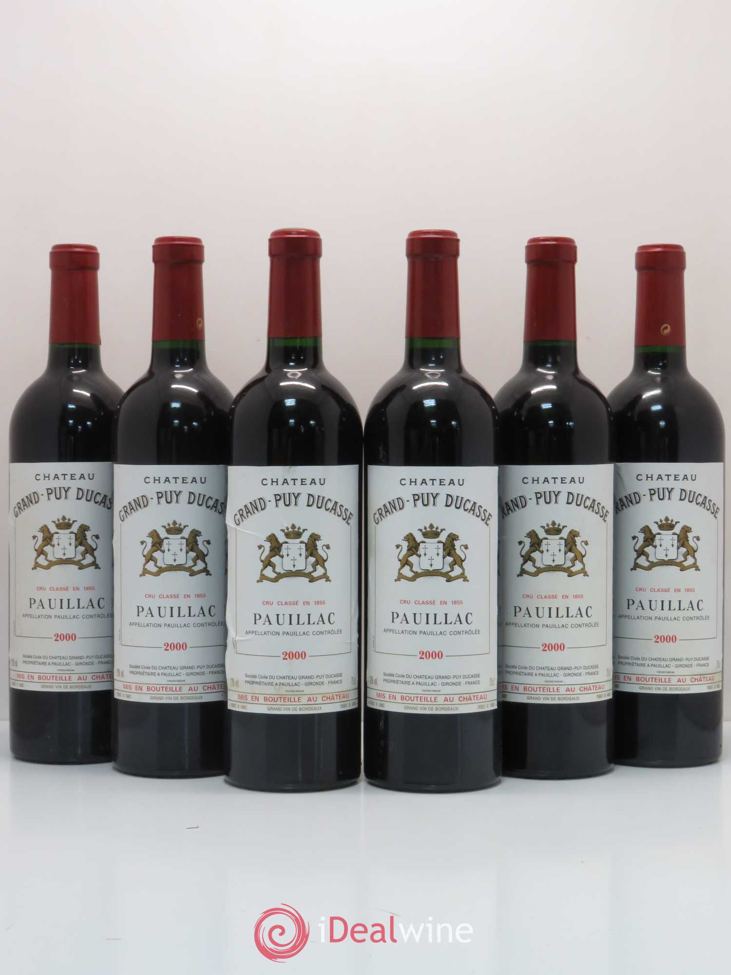 Château Grand Puy Ducasse 5ème Grand Cru Classé 2000 - Lot de 6 bouteilles - 0
