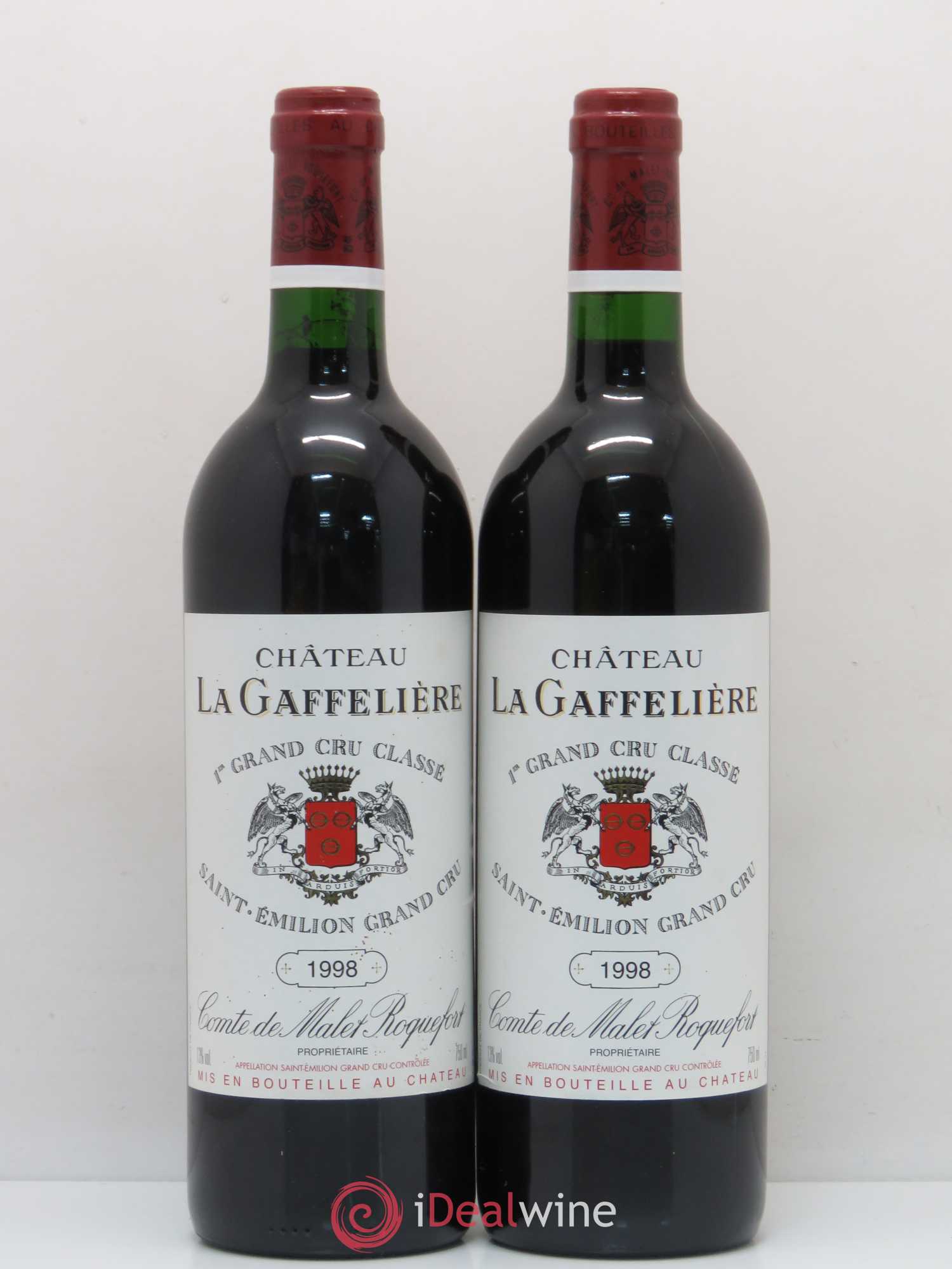 Château la Gaffelière 1er Grand Cru Classé B 1998 - Lot de 2 bouteilles - 0