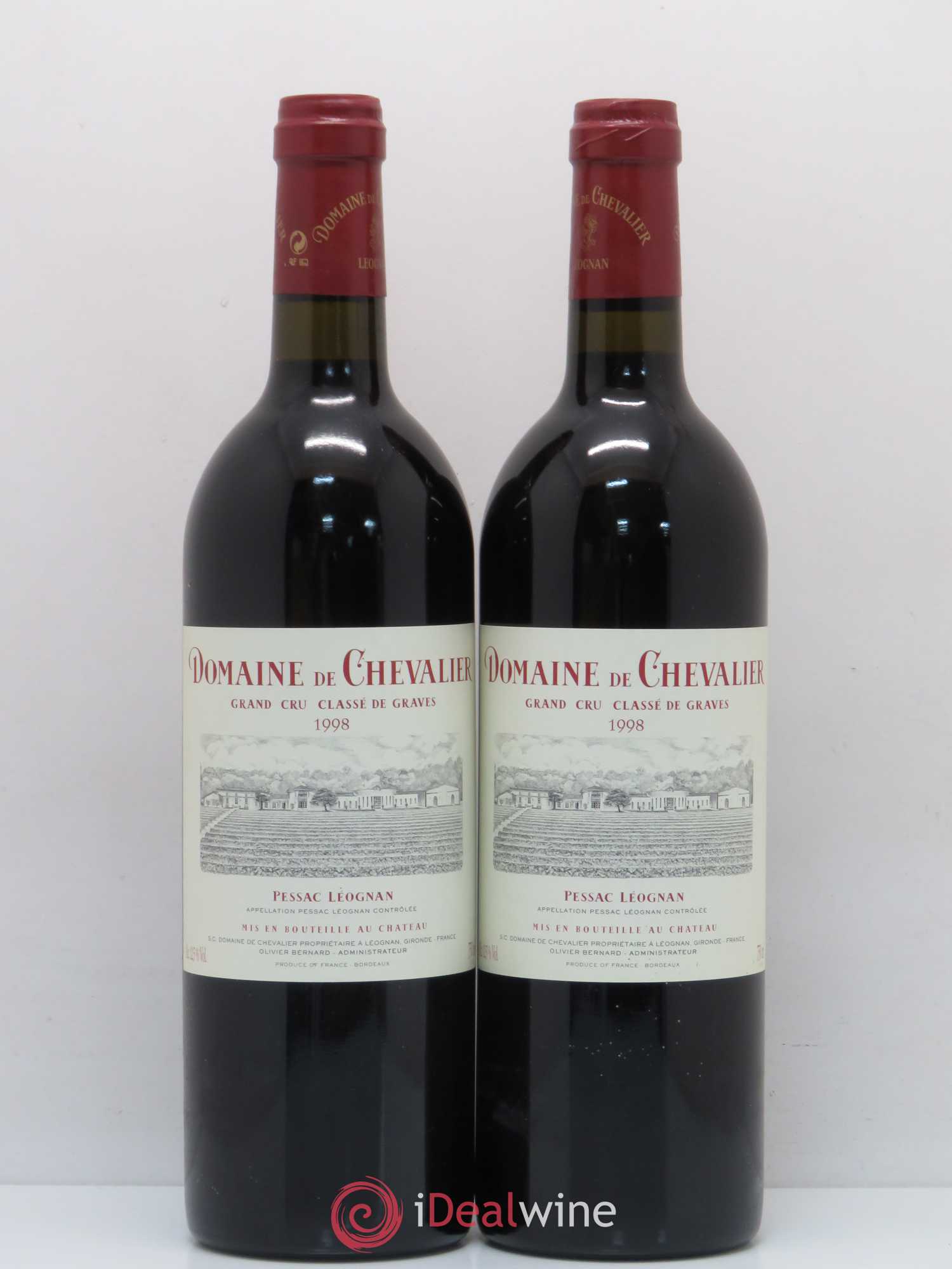 Domaine de Chevalier Cru Classé de Graves 1998 - Lot de 2 bouteilles - 0