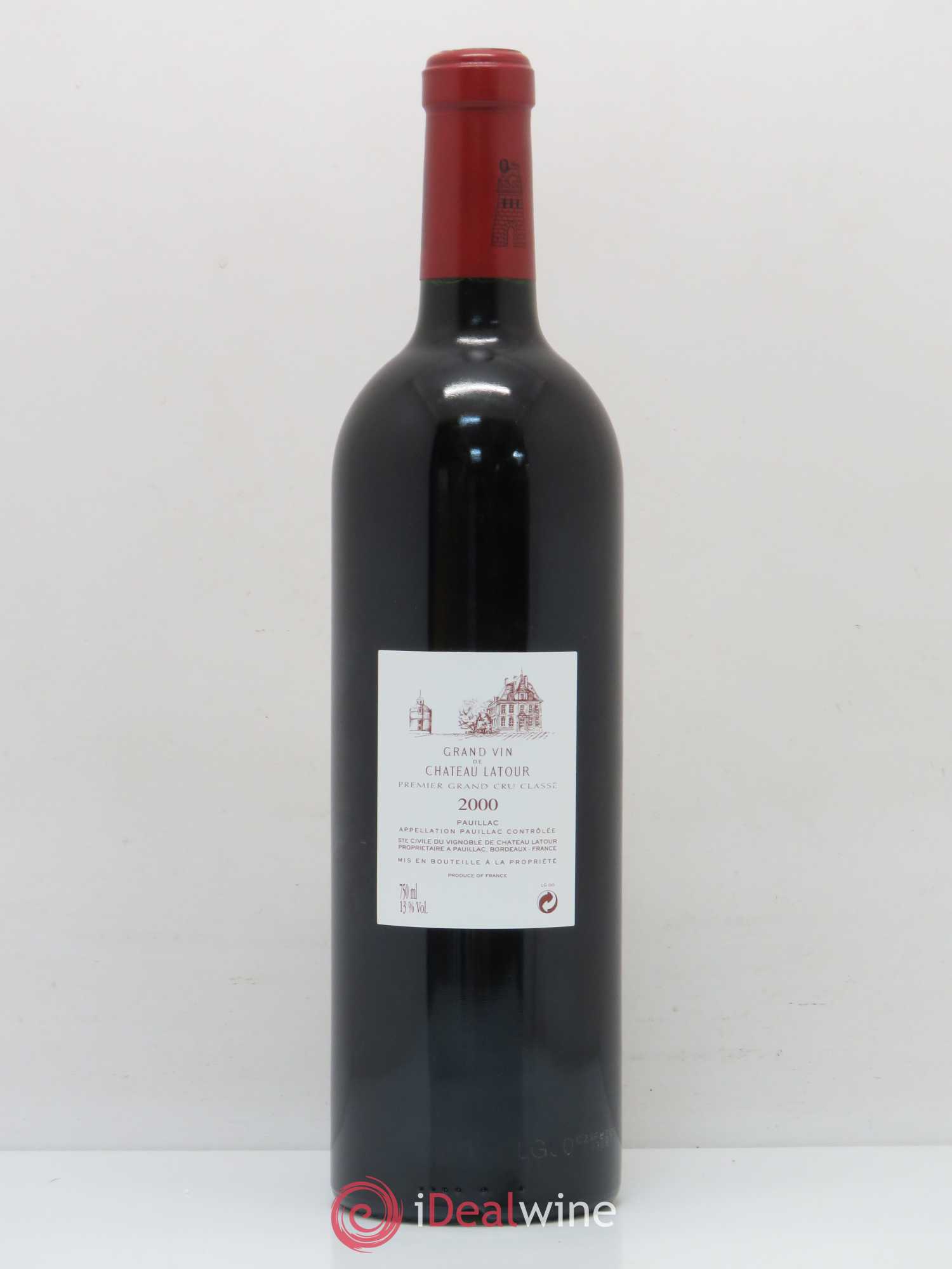 Château Latour 1er Grand Cru Classé 2000 - Lot de 1 bouteille - 1