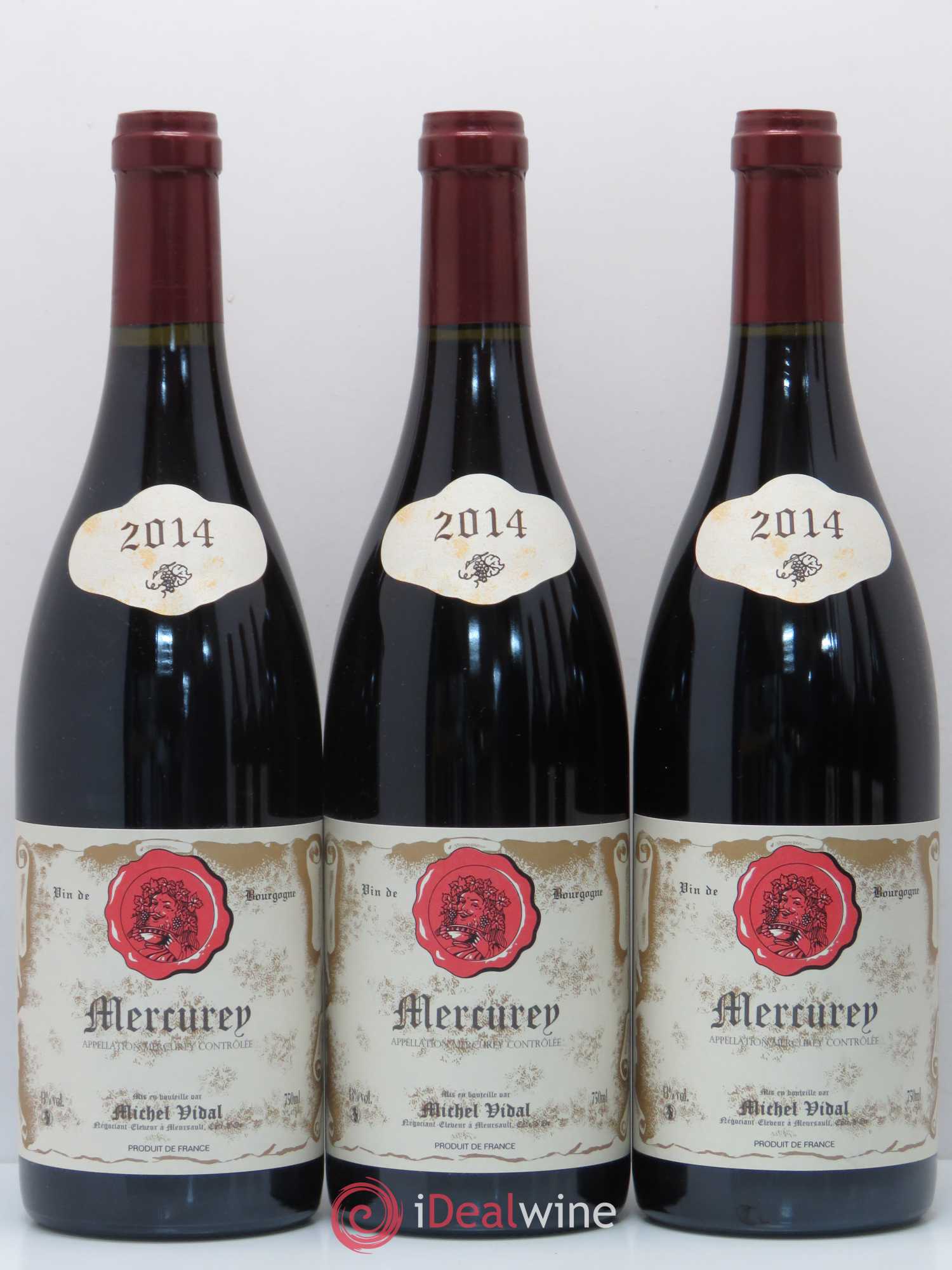Mercurey Michel Vidal 2014 - Lot de 6 bouteilles - 1