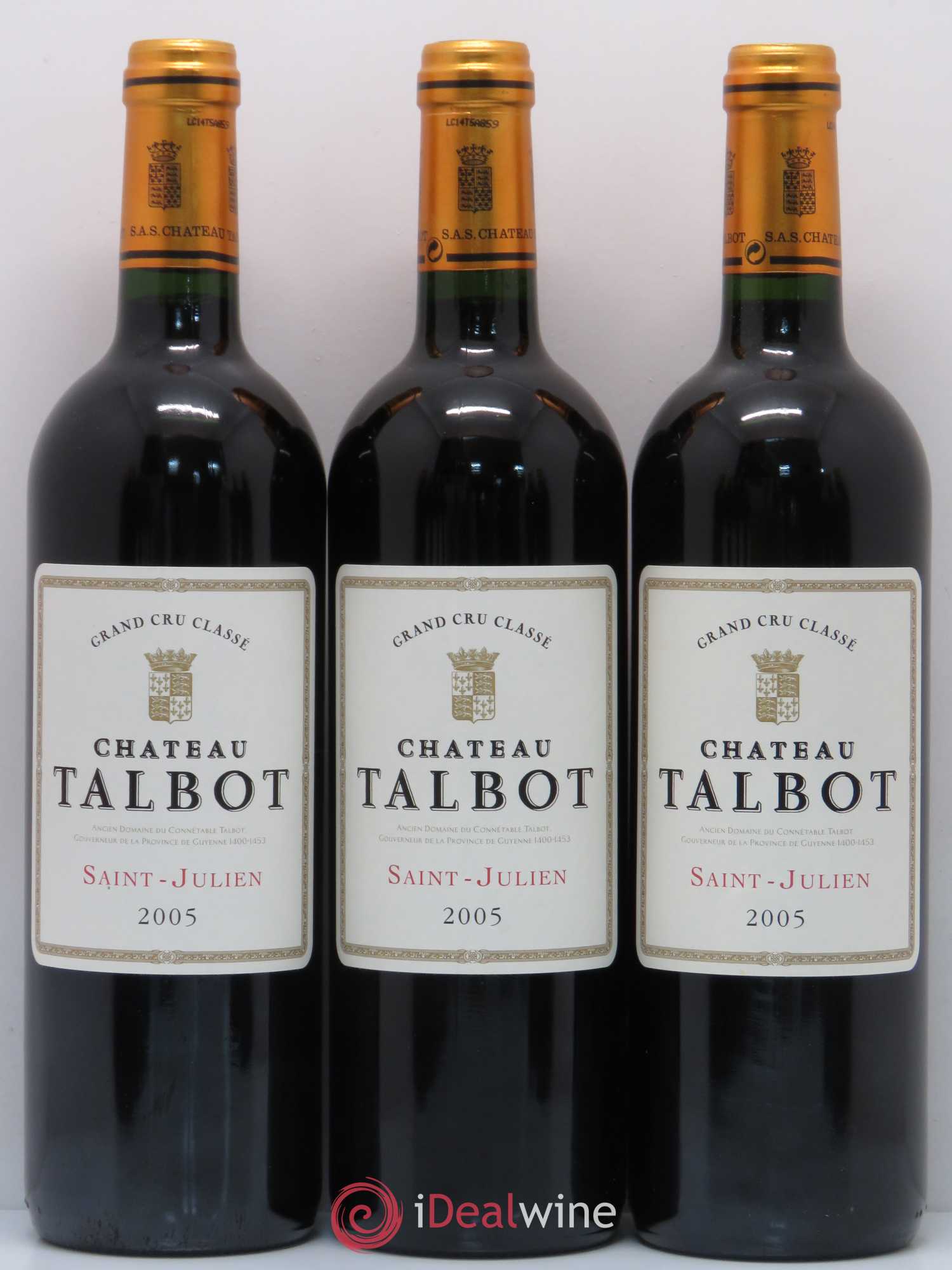 Château Talbot 4ème Grand Cru Classé 2005 - Lot de 12 bouteilles - 2