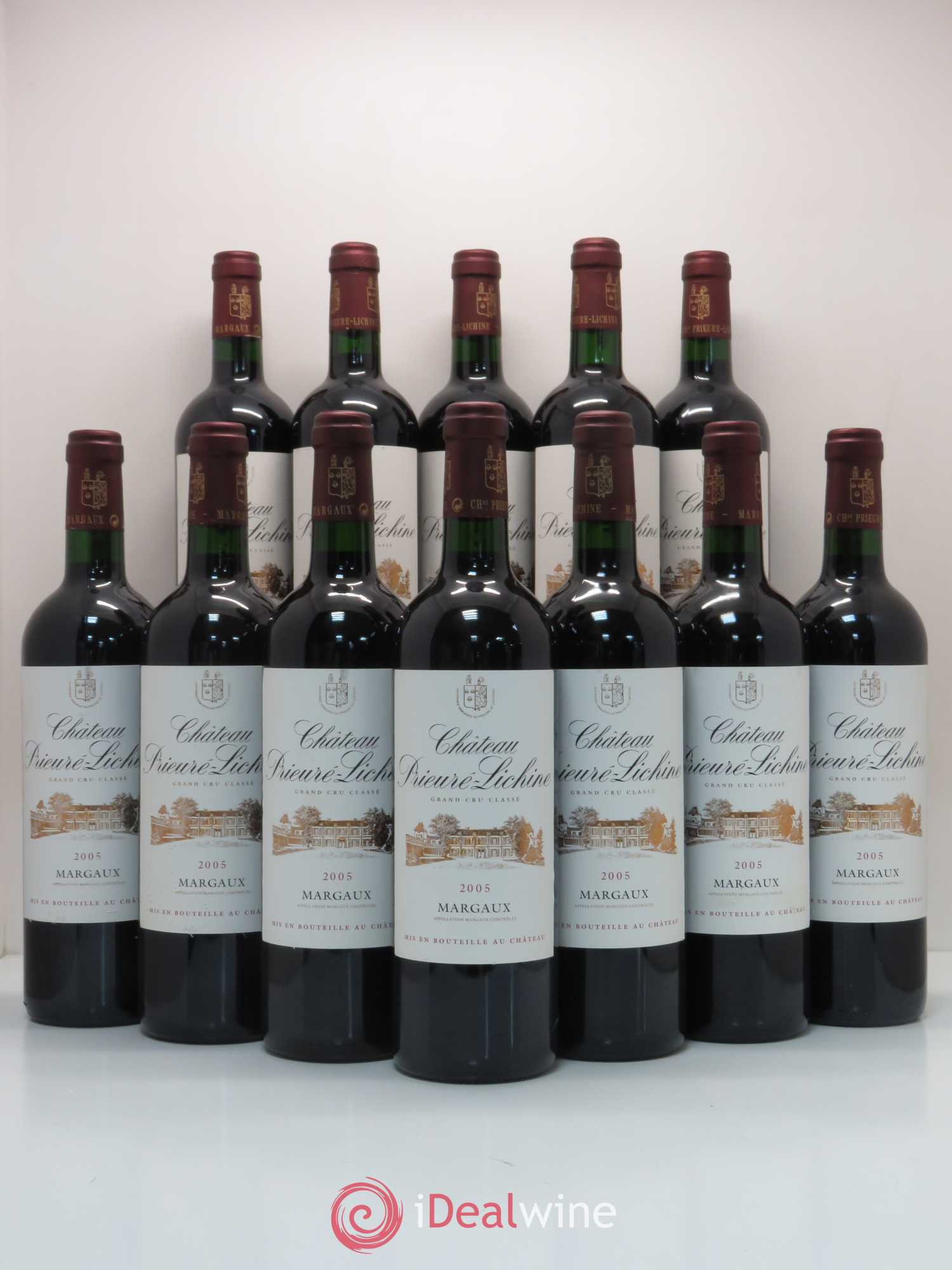 Château Prieuré Lichine 4ème Grand Cru Classé 2005 - Lot de 12 bouteilles - 0