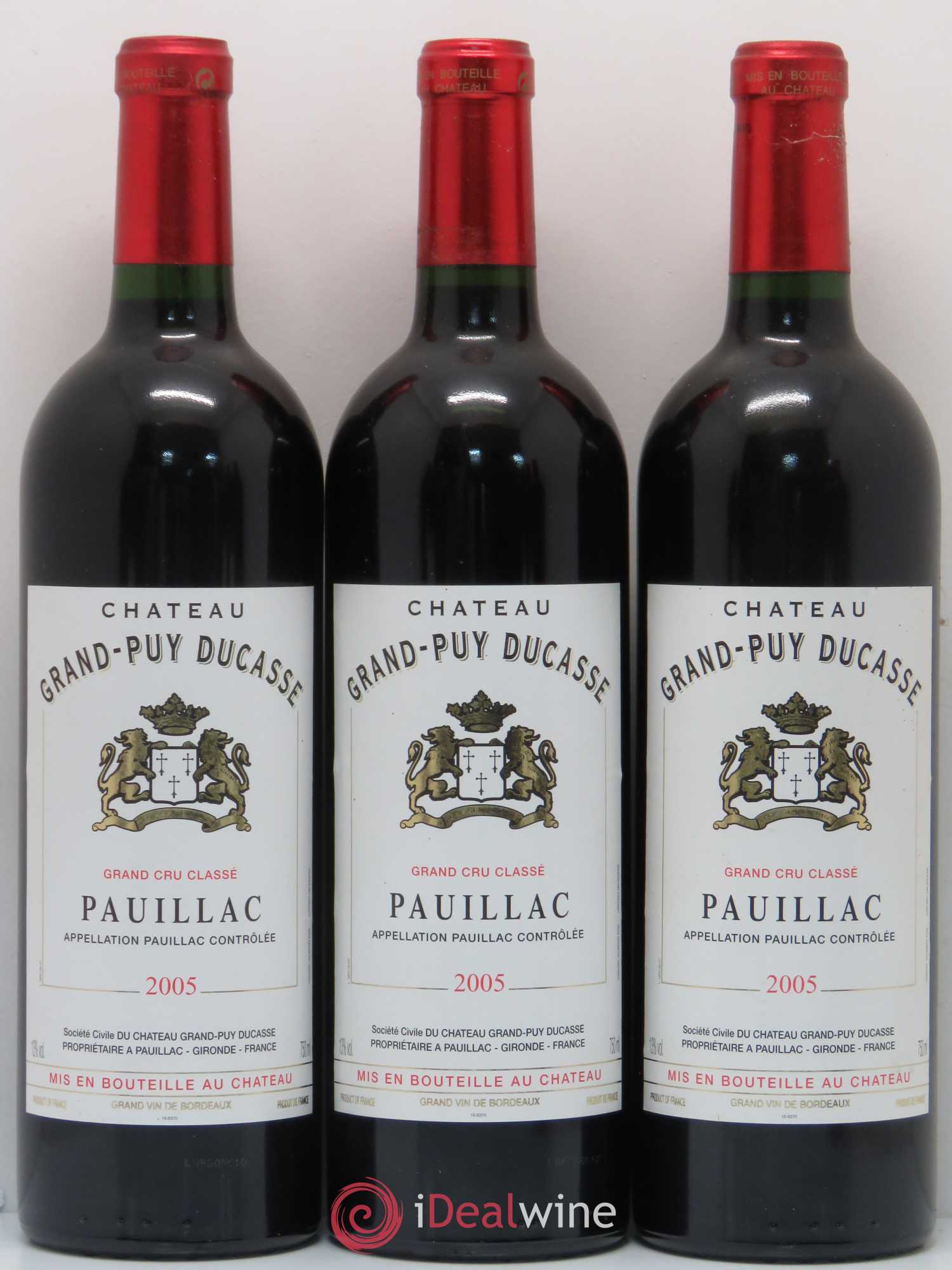 Château Grand Puy Ducasse 5ème Grand Cru Classé 2005 - Lot de 12 bouteilles - 1