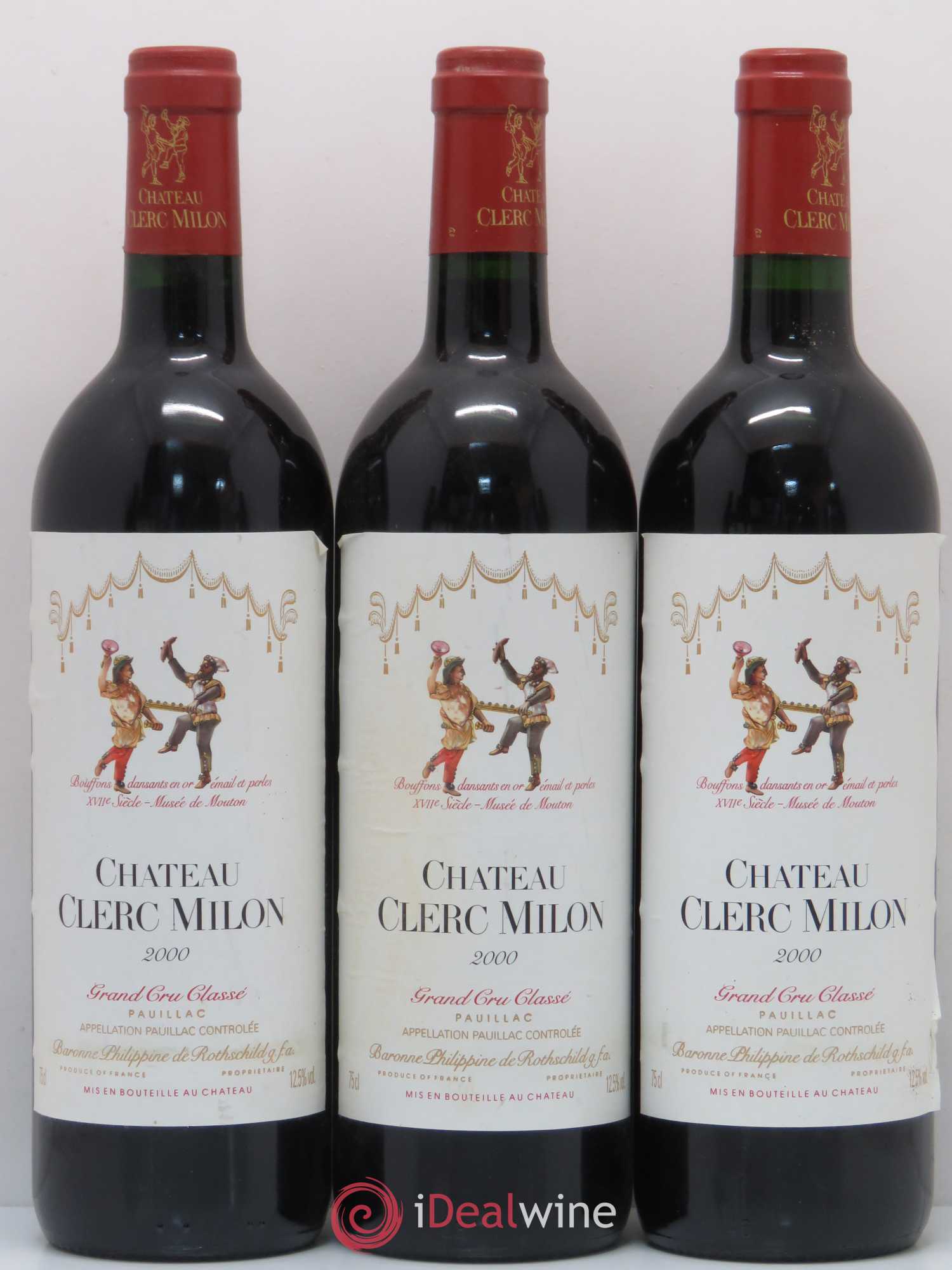 Château Clerc Milon 5ème Grand Cru Classé 2000 - Lot de 12 bouteilles - 2