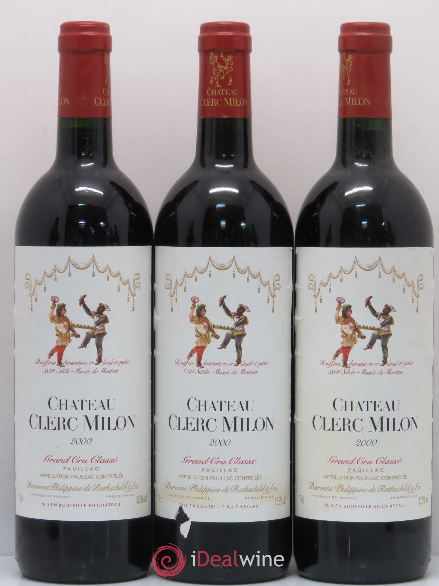 Château Clerc Milon 5ème Grand Cru Classé 2000 - Lot de 12 bouteilles - 4