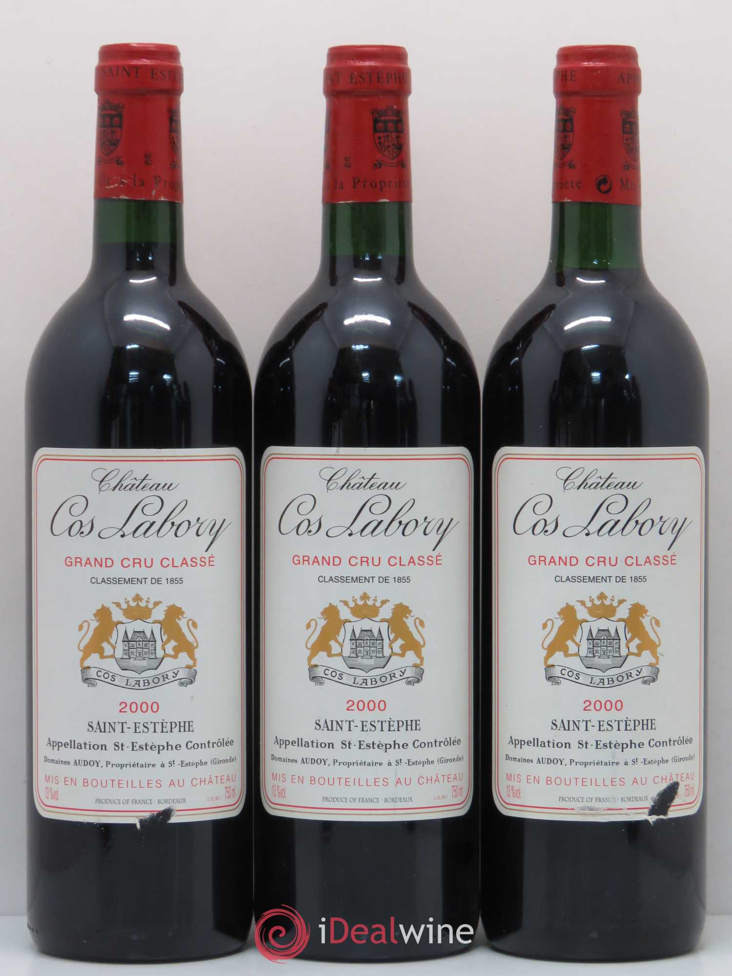 Château Cos Labory 5ème Grand Cru Classé 2000 - Lot de 12 bouteilles - 1