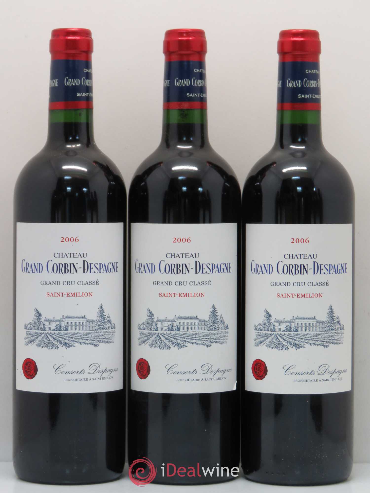 Château Grand Corbin Despagne Grand Cru Classé 2006 - Lot de 12 bouteilles - 2