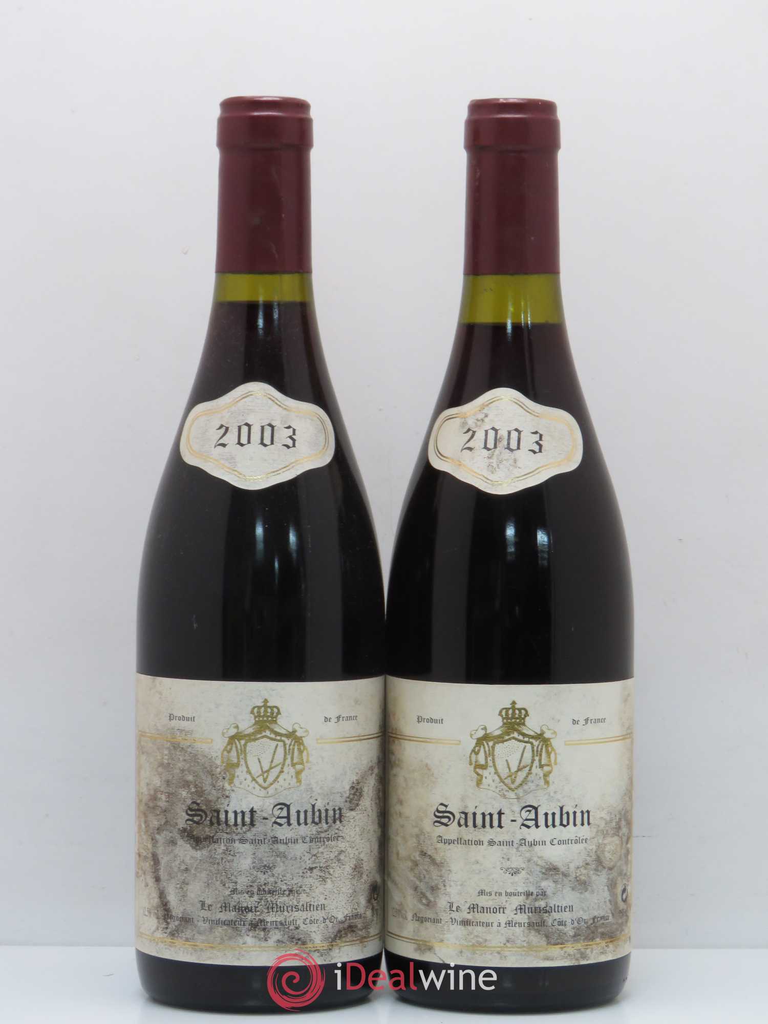 Saint-Aubin Le Manoir Murisaltien 2003 - Lot de 5 bouteilles - 2