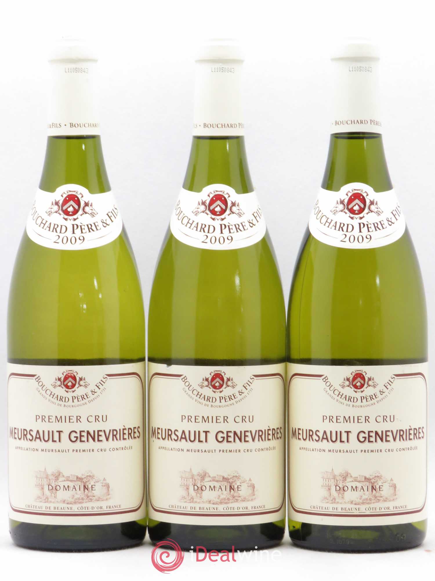 Meursault 1er Cru Genevrières Bouchard Père & Fils 2009 - Lot de 3 bouteilles - 0
