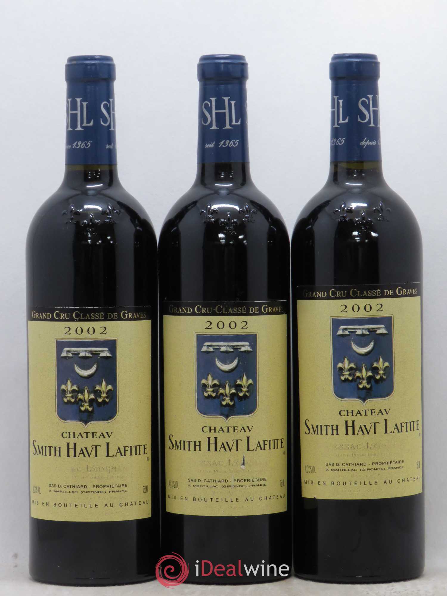 Château Smith Haut Lafitte Cru Classé de Graves 2002 - Lot de 3 bouteilles - 0
