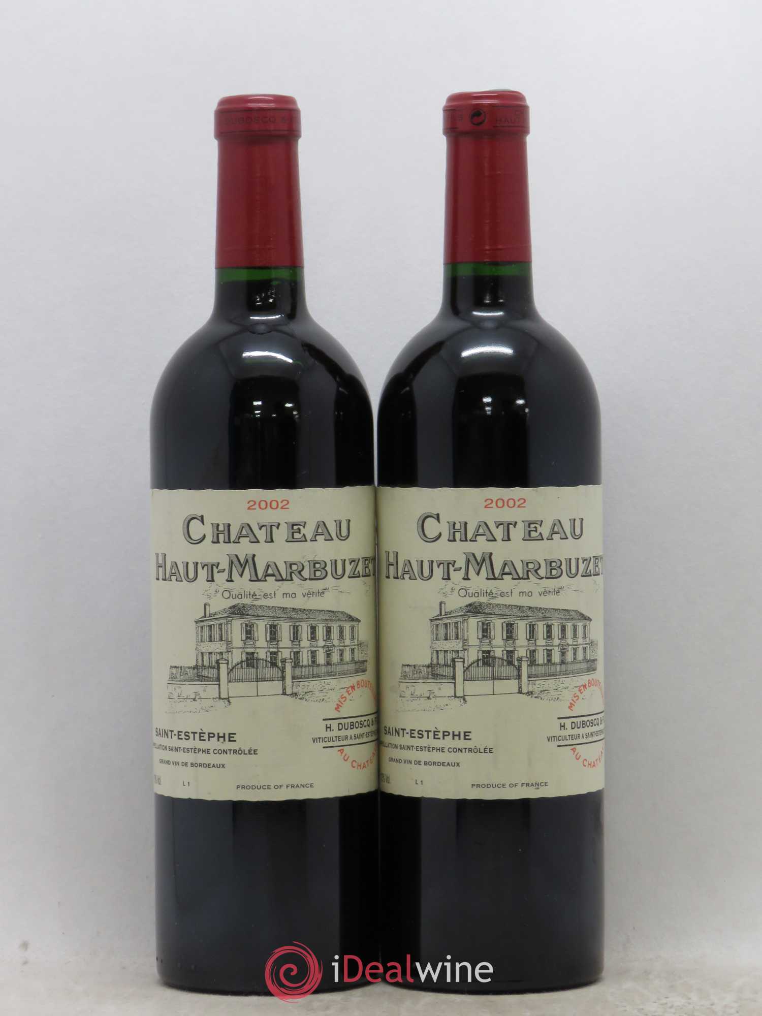 Château Haut Marbuzet 2002 - Lot de 2 bouteilles - 0