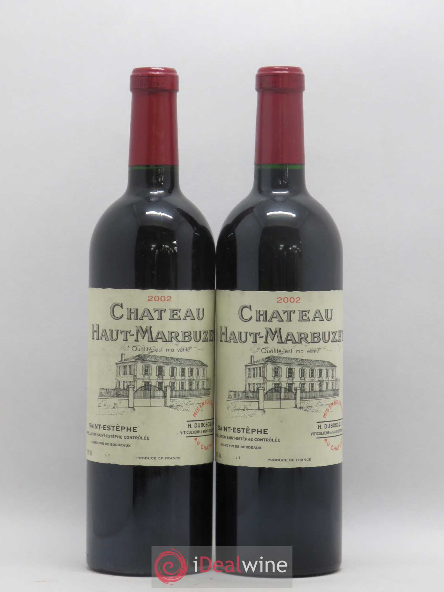 Château Haut Marbuzet 2002 - Lot de 2 bouteilles - 0
