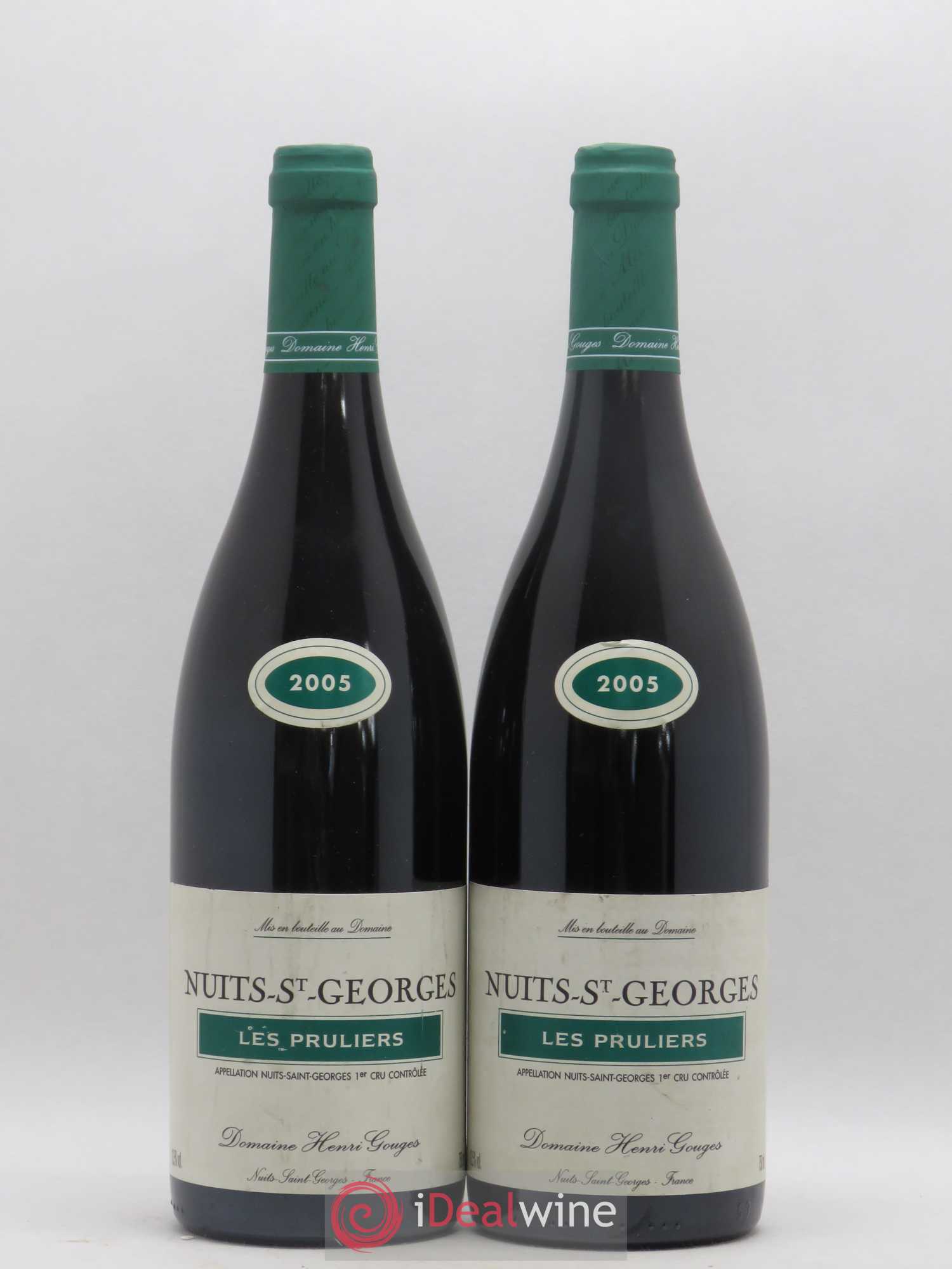 Nuits-Saint-Georges 1er Cru Les Pruliers Henri Gouges 2005 - Lot de 2 bouteilles - 0