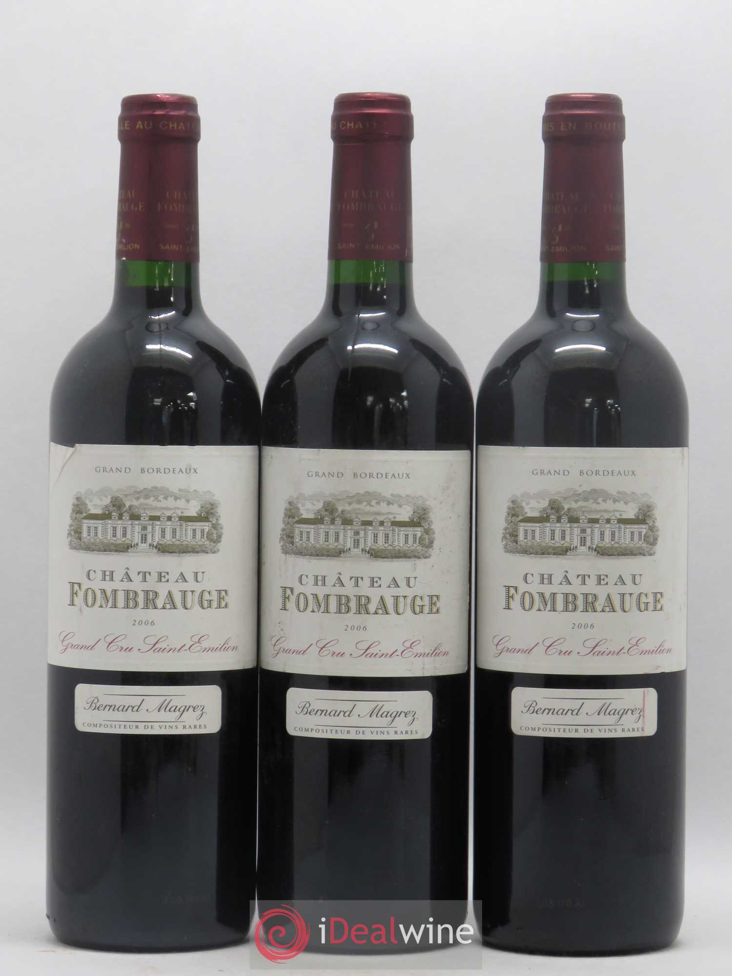 Château Fombrauge Grand Cru Classé 2006 - Lot de 3 bouteilles - 0