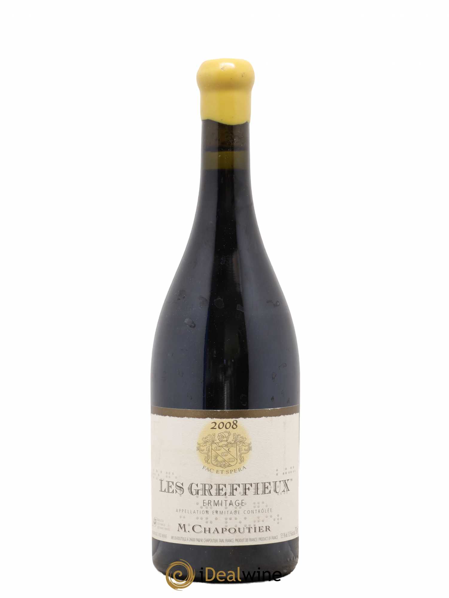 Hermitage Ermitage Les Greffieux Chapoutier 2008 - Lot de 1 bouteille - 0